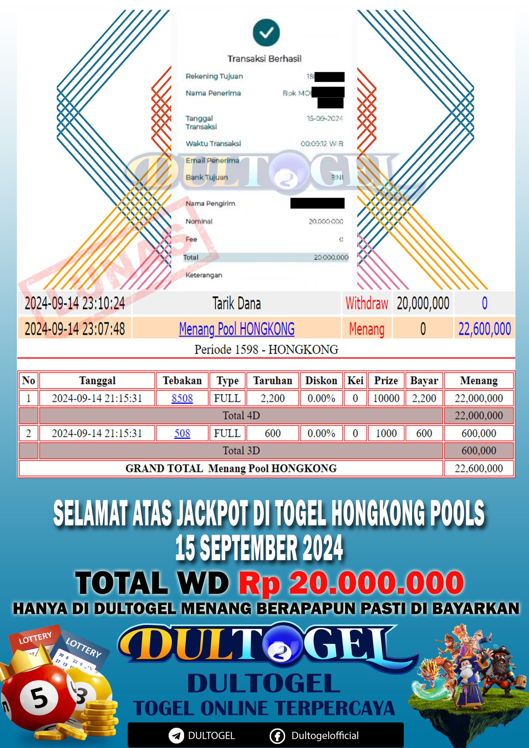 BUKTI JP DULTOGEL 15 SEPTEMBER 2024