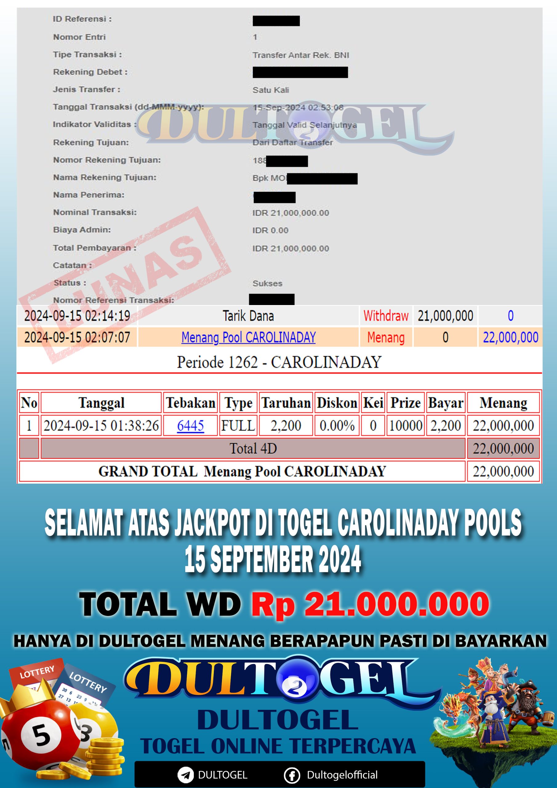 BUKTI JP DULTOGEL 15 SEPTEMBER 2024