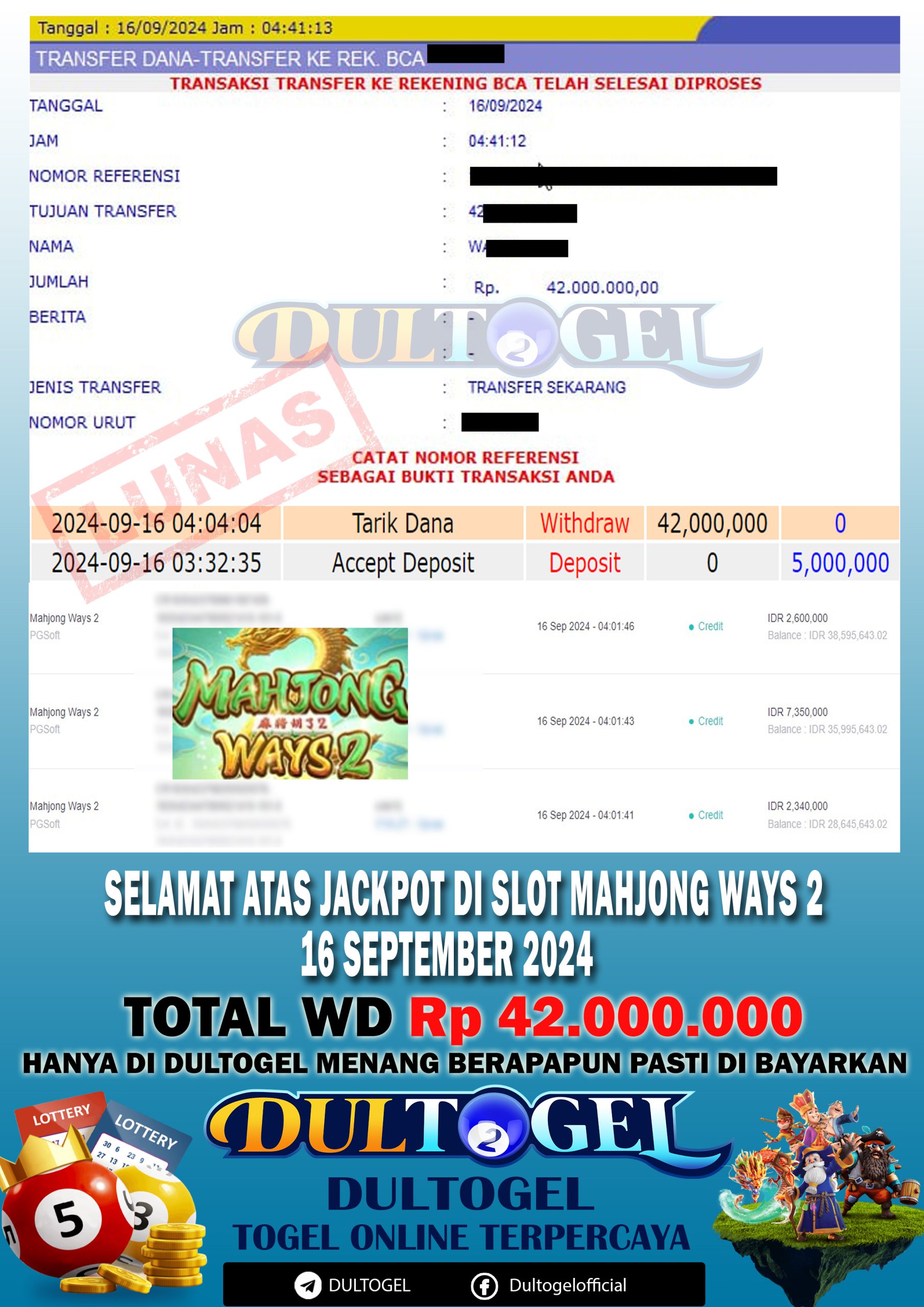 BUKTI JP DULTOGEL 16 SEPTEMBER 2024