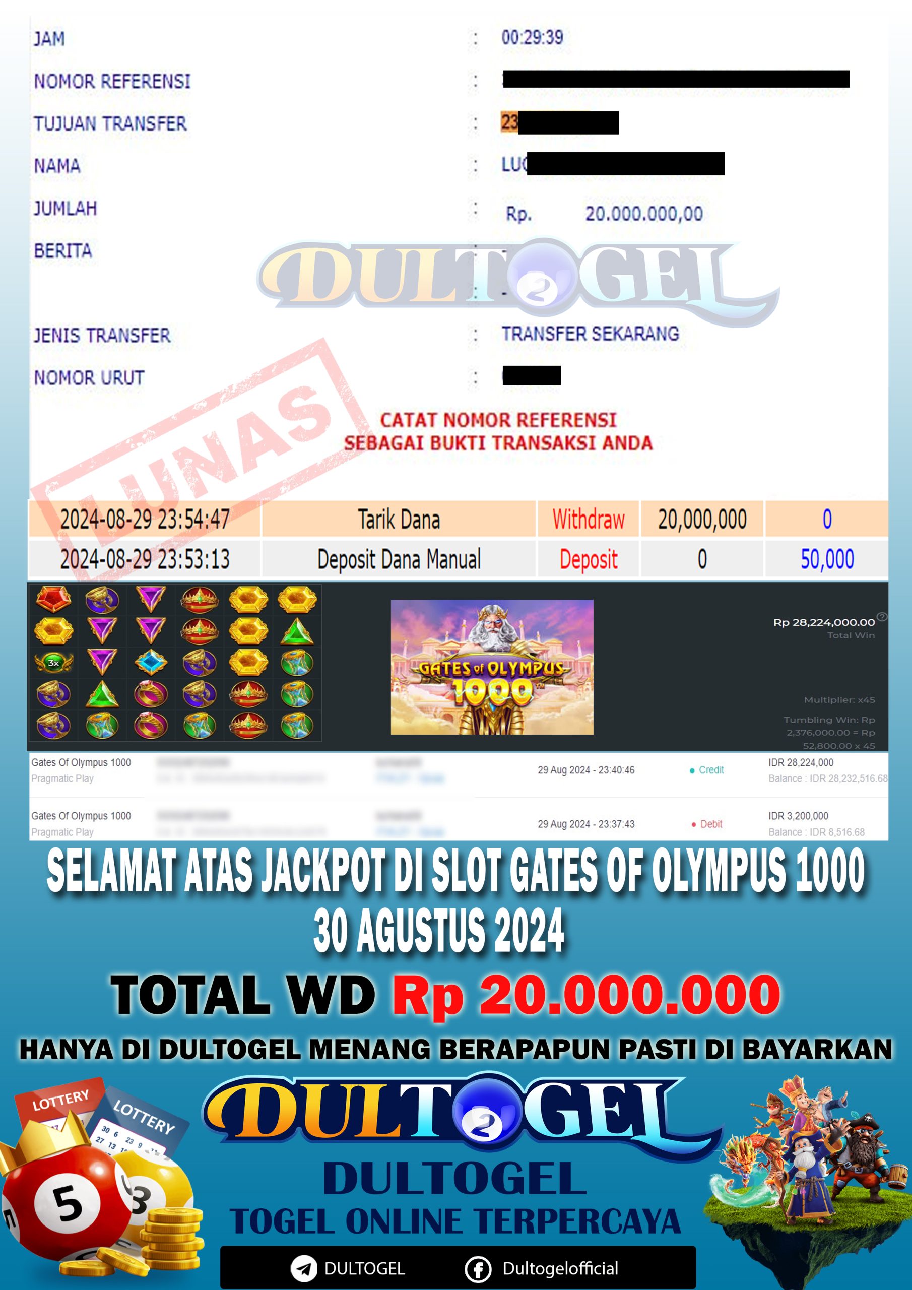 BUKTI JP DULTOGEL 30 AGUSTUS 2024