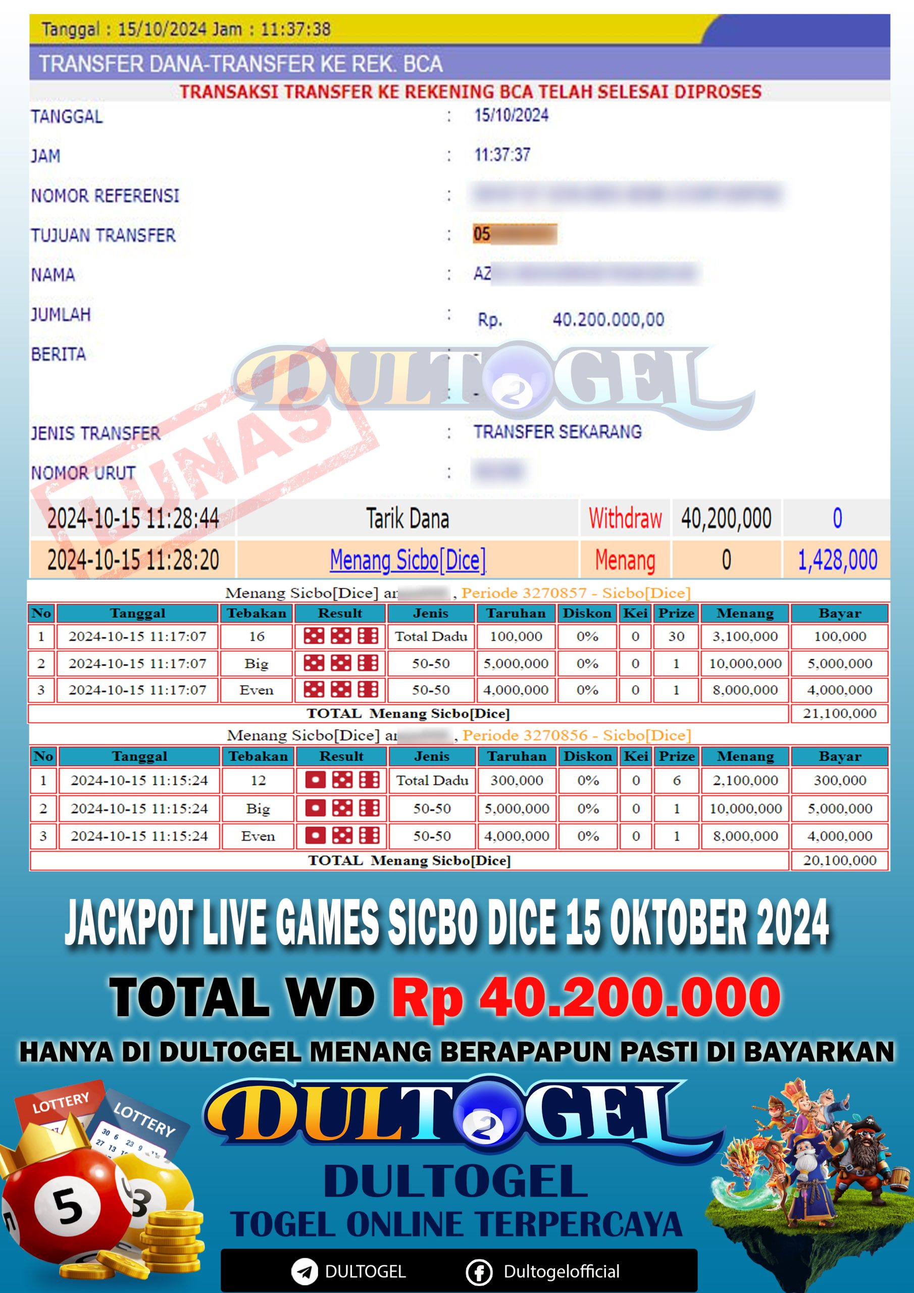 BUKTI JP DULTOGEL 15 OKTOBER 2024