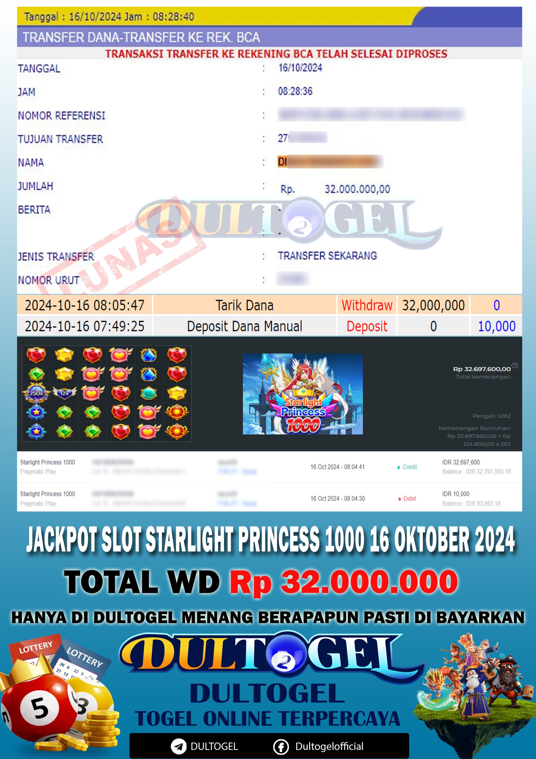 BUKTI JP DULTOGEL 16 OKTOBER 2024