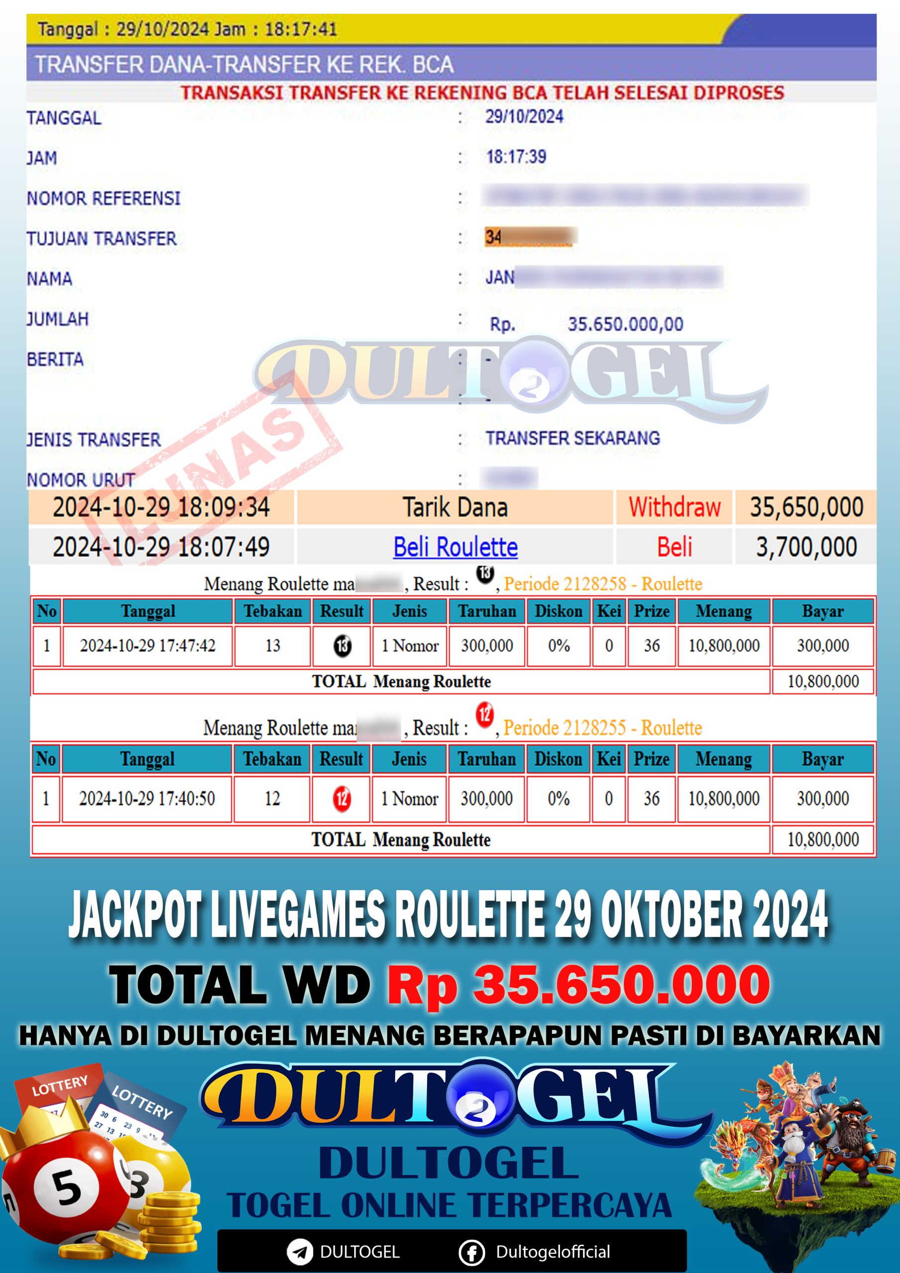 BUKTI JP DULTOGEL 29 OKTOBER 2024