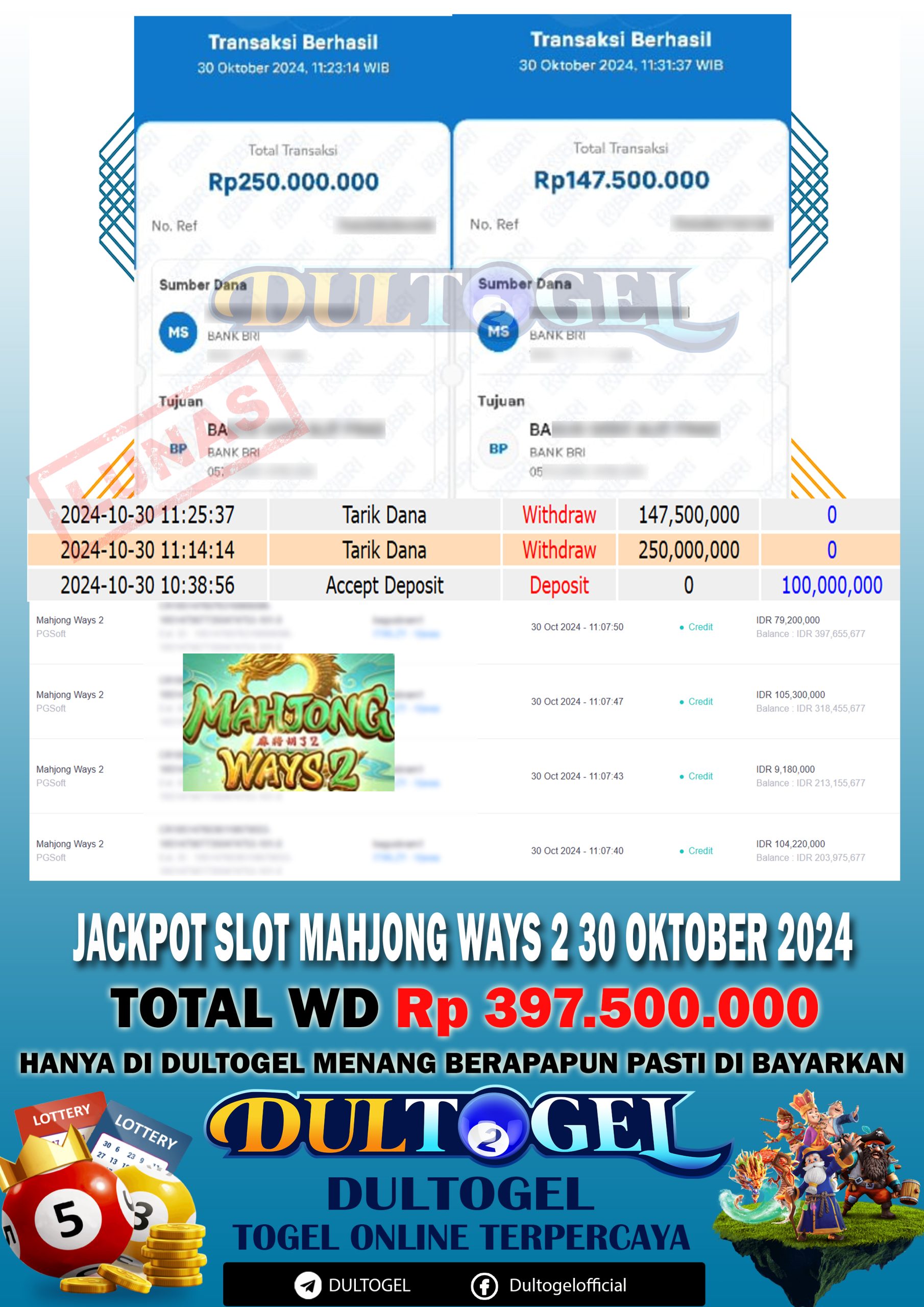 BUKTI JP DULTOGEL 30 OKTOBER 2024