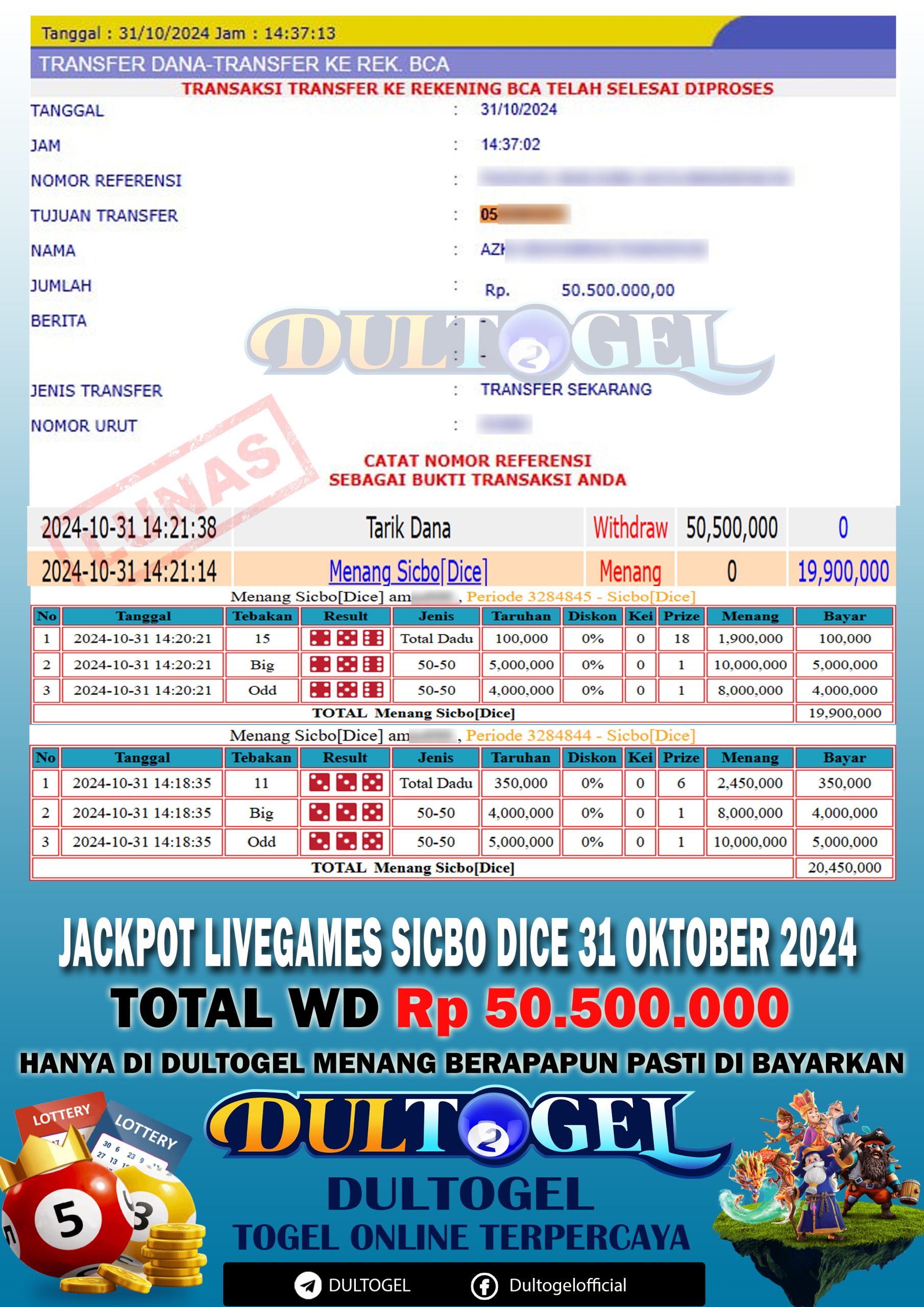 BUKTI JP DULTOGEL 31 OKTOBER 2024