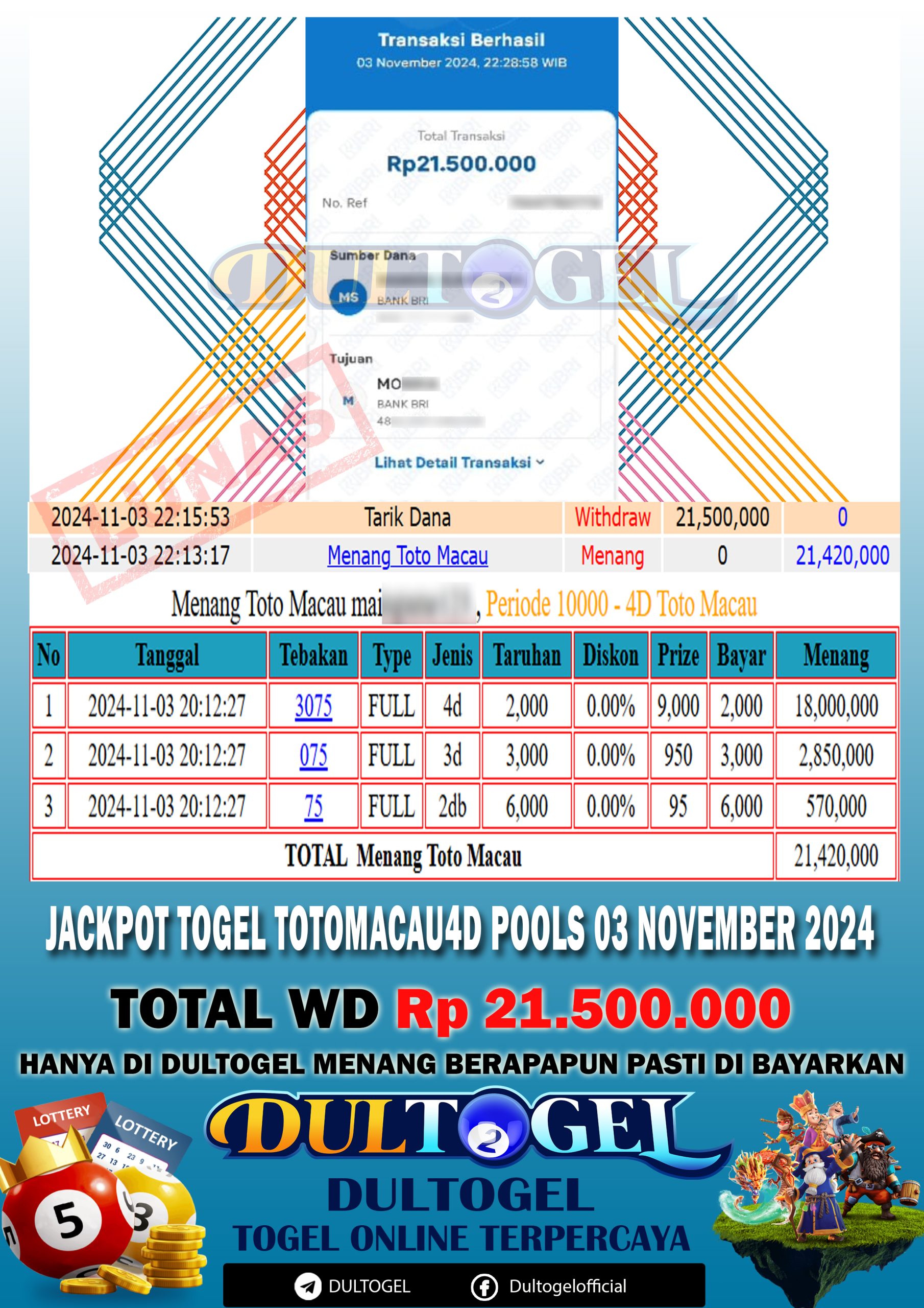 BUKTI JP DULTOGEL 03 NOVEMBER 2024