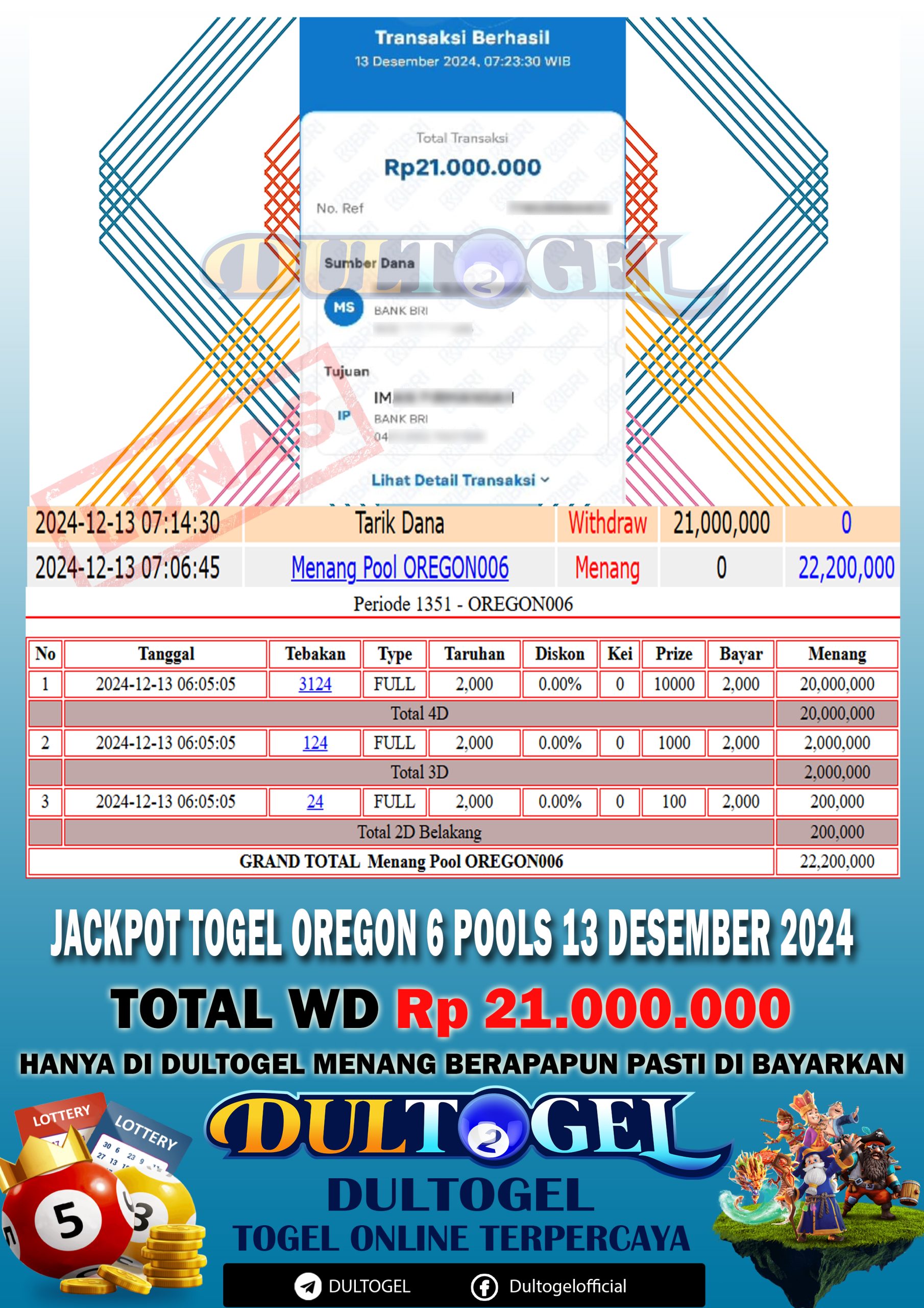 BUKTI JP DULTOGEL 13 DESEMBER 2024