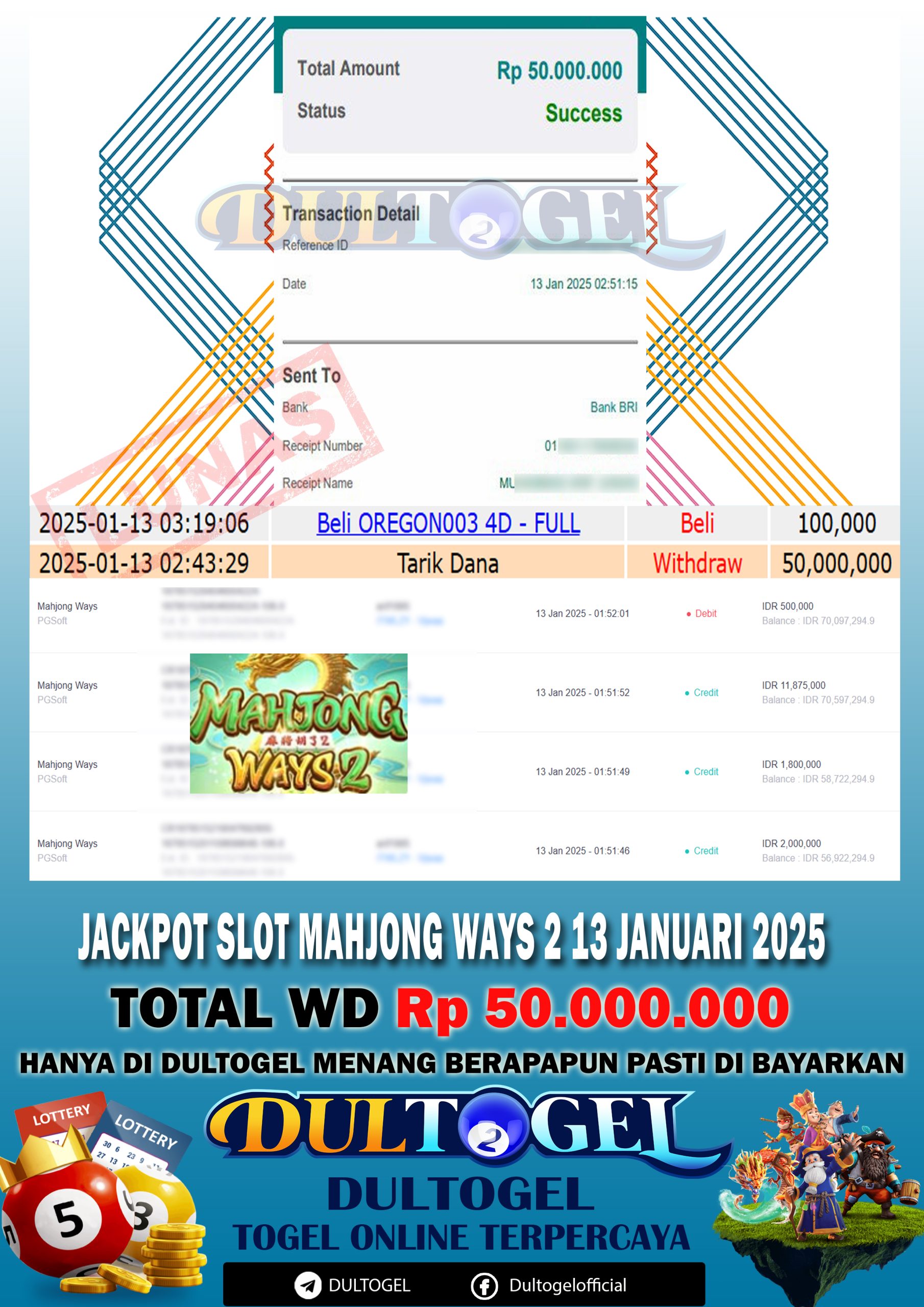 BUKTI JP DULTOGEL 13 JANUARI 2025