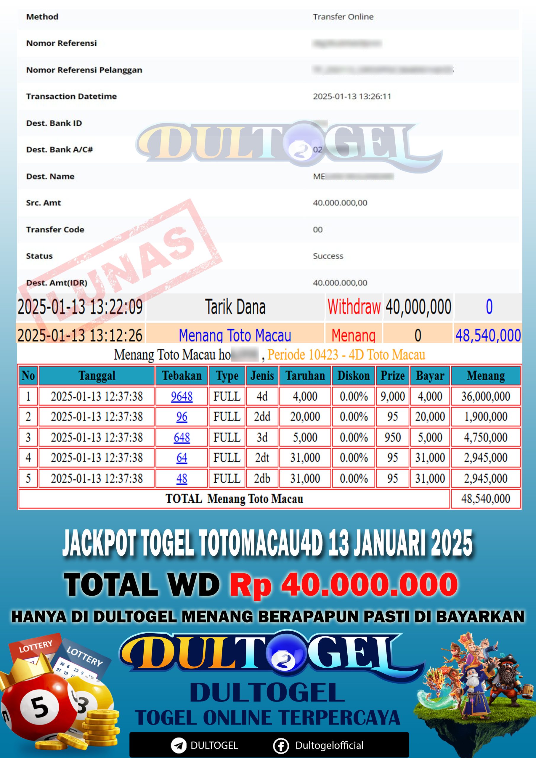 BUKTI JP DULTOGEL 13 JANUARI 2025