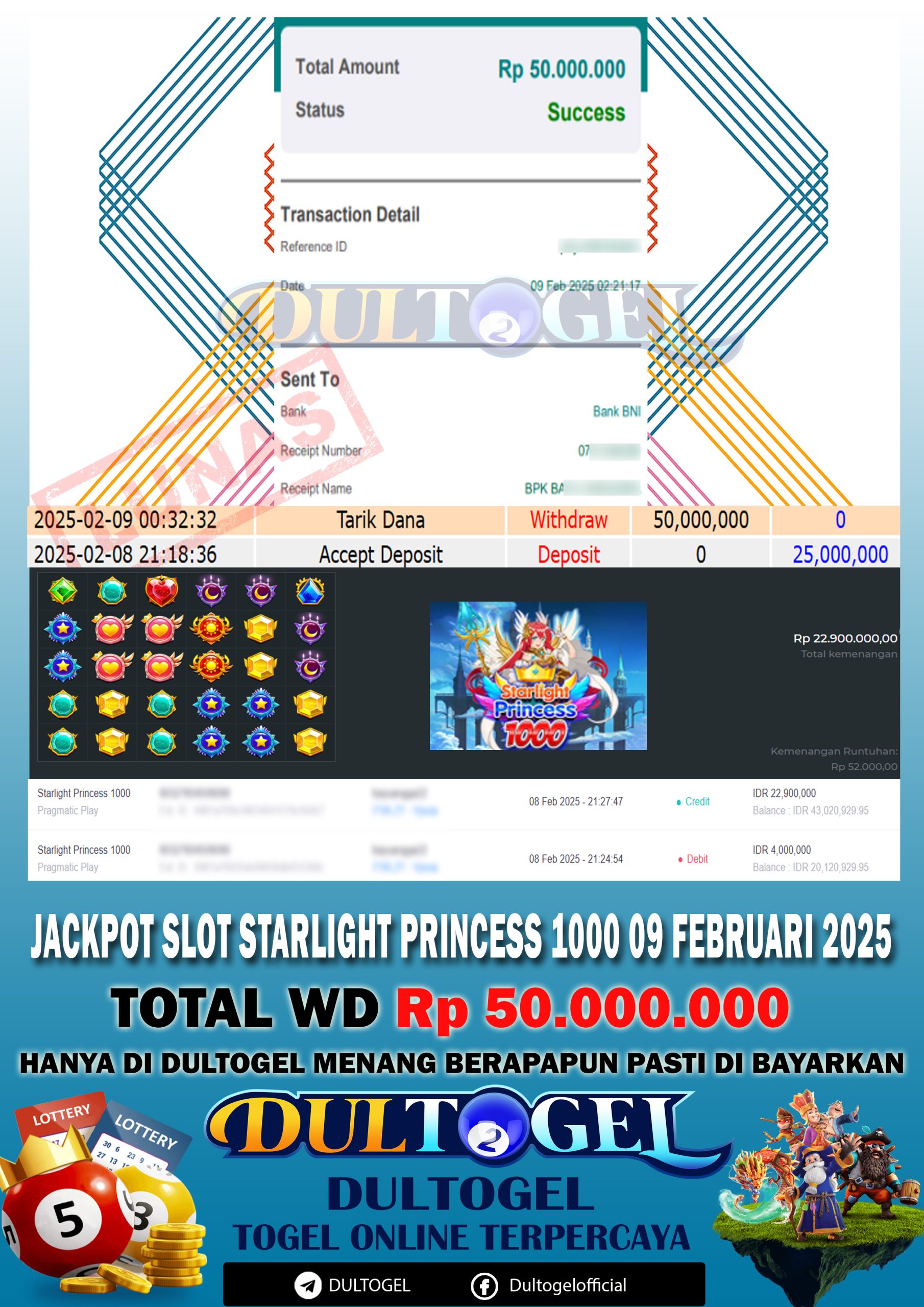BUKTI JP DULTOGEL 09 FEBRUARI 2025