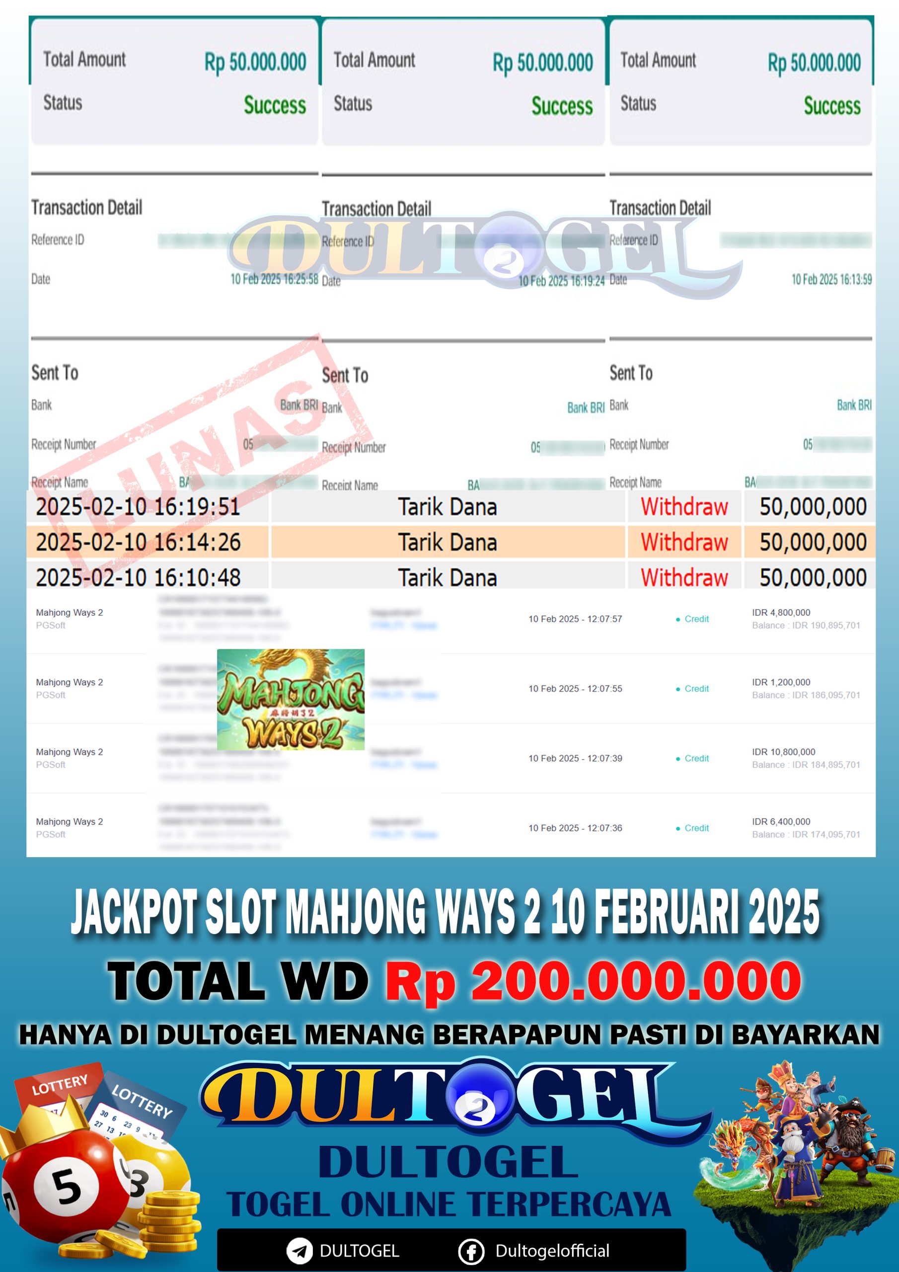 BUKTI JP DULTOGEL 10 FEBRUARI 2025