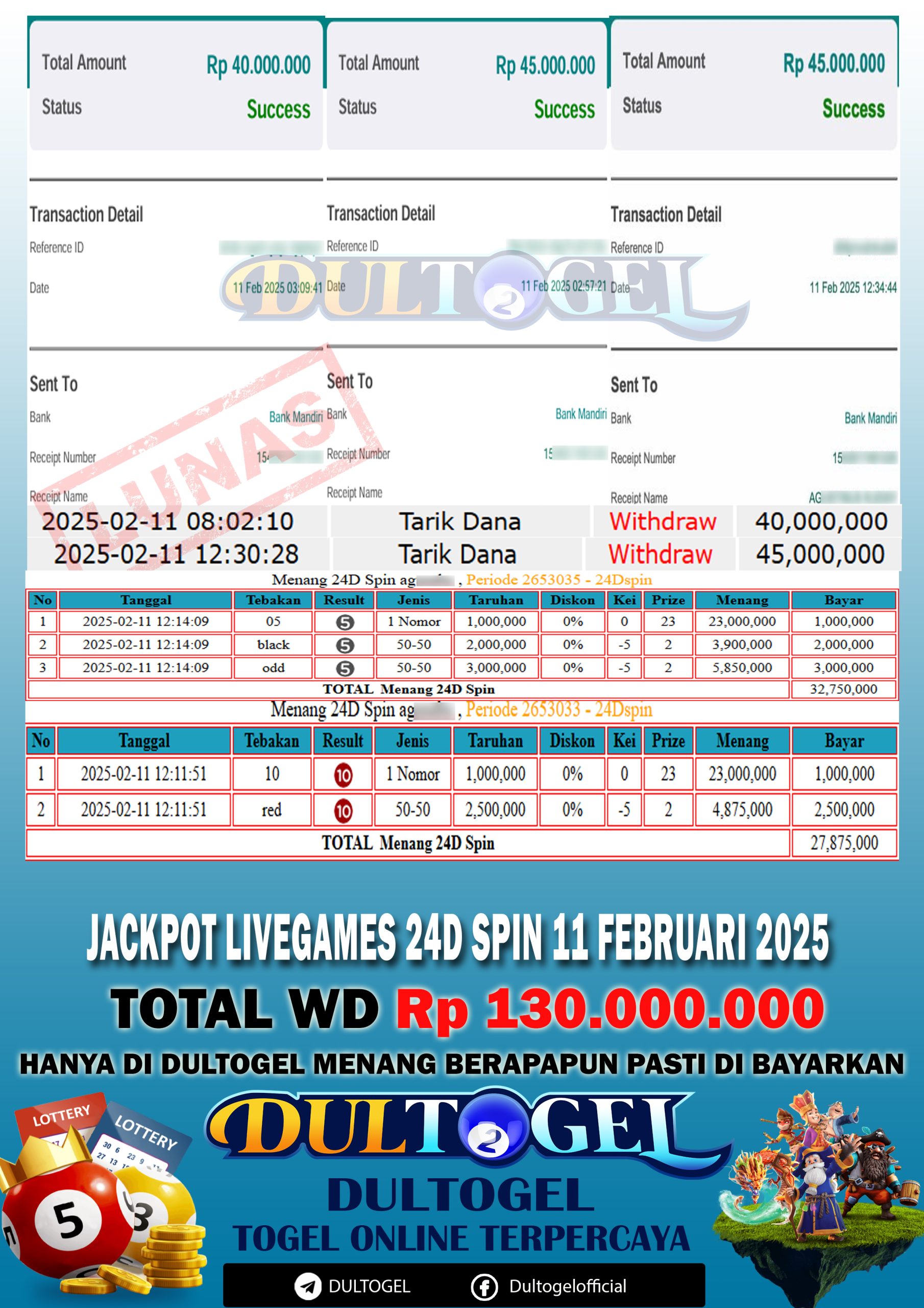 BUKTI JP DULTOGEL 11 FEBRUARI 2025