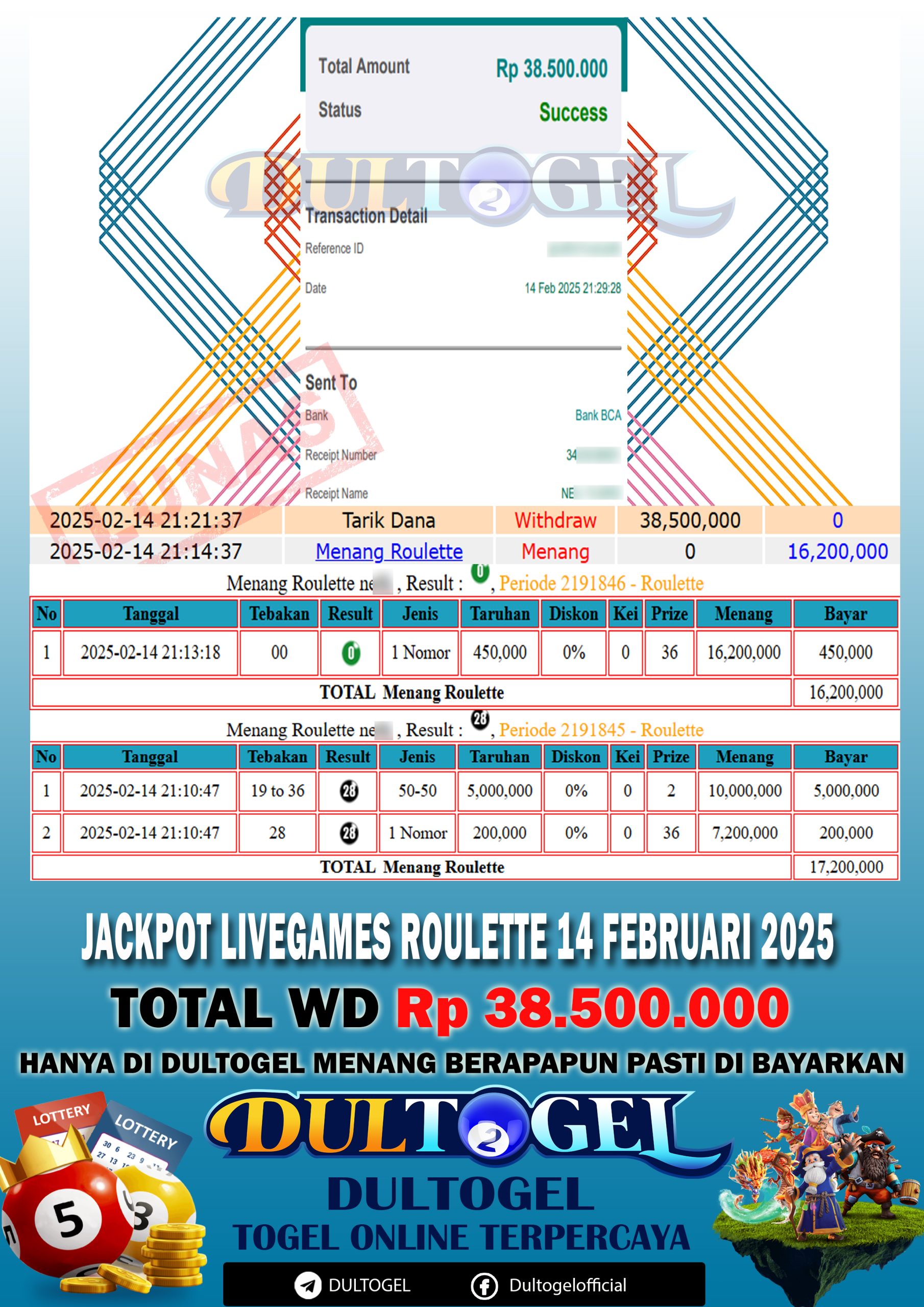 BUKTI JP DULTOGEL 14 FEBRUARI 2025