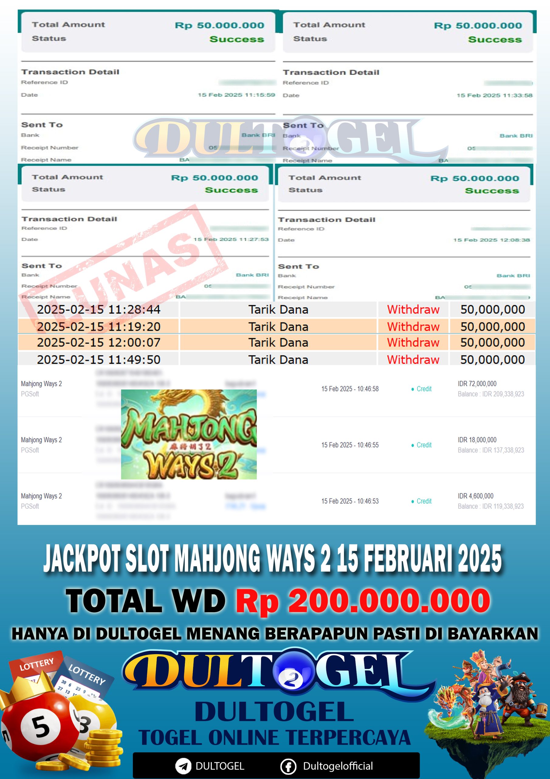 BUKTI JP DULTOGEL 15 FEBRUARI 2025
