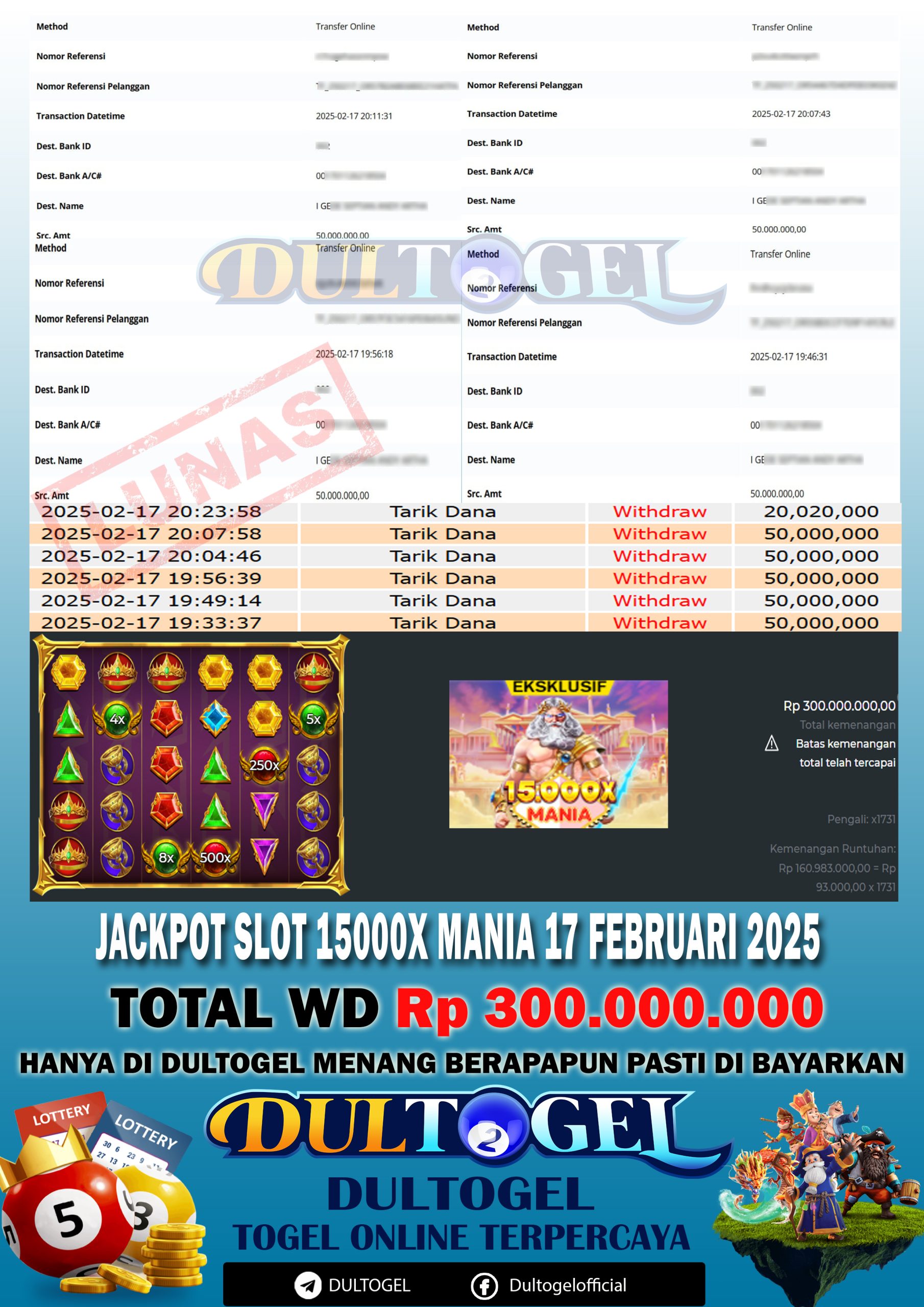 BUKTI JP DULTOGEL 17 FEBRUARI 2025