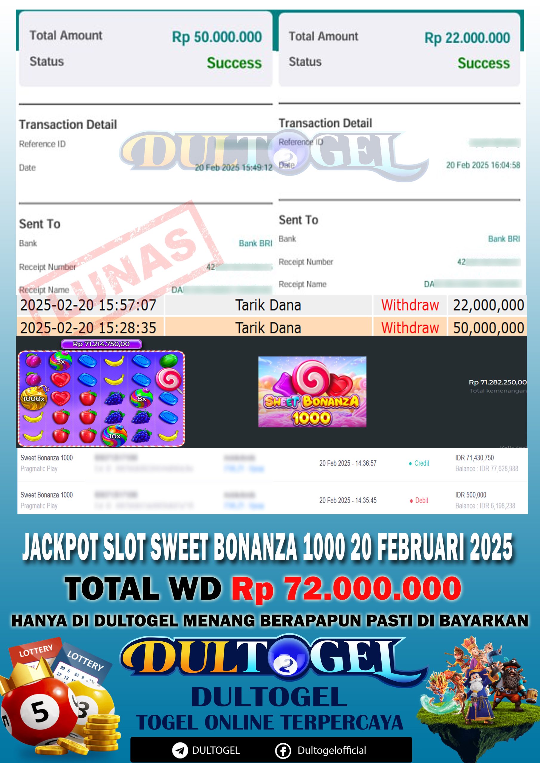 BUKTI JP DULTOGEL 20 FEBRUARI 2025
