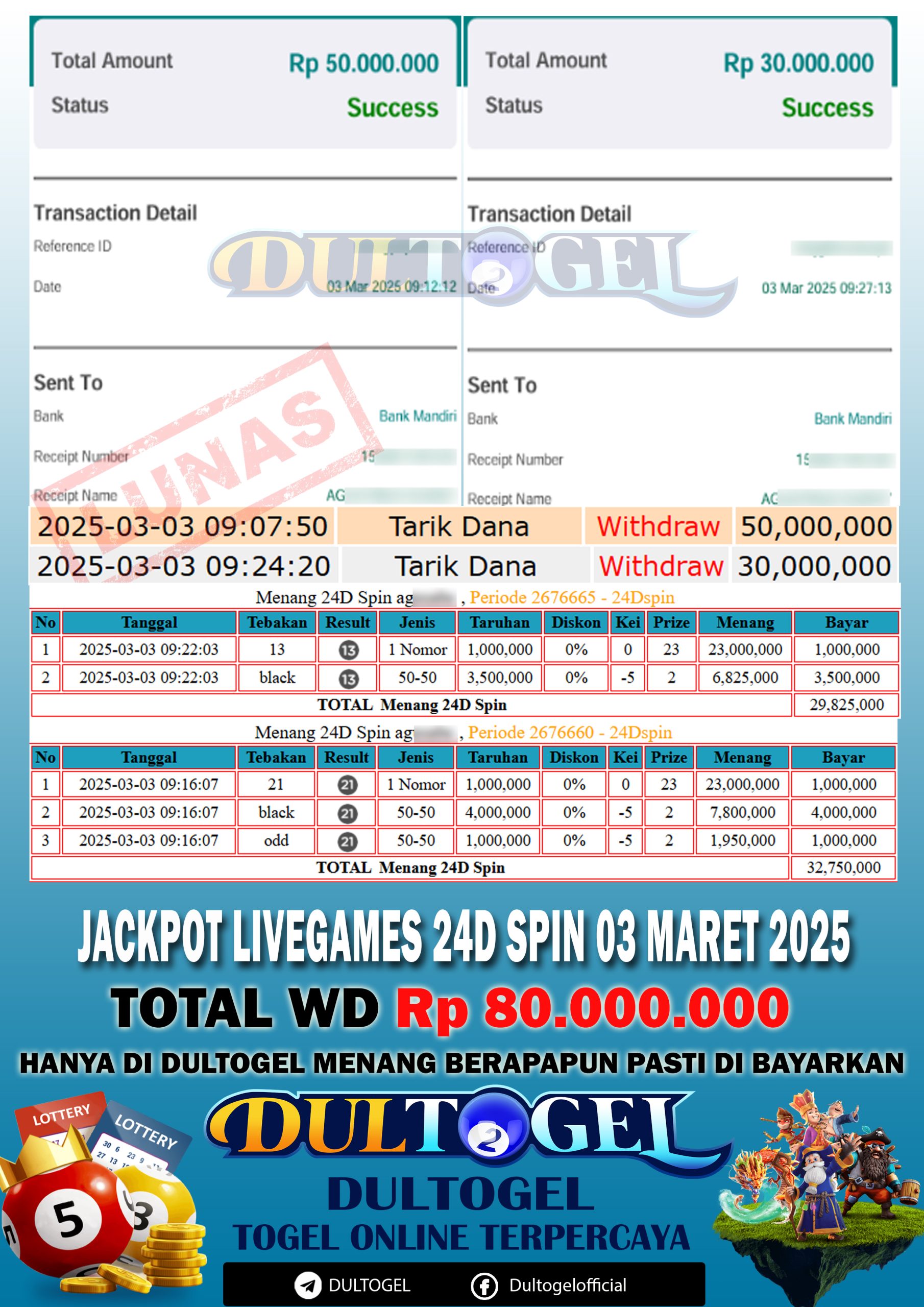 BUKTI JP DULTOGEL 03 MARET 2025