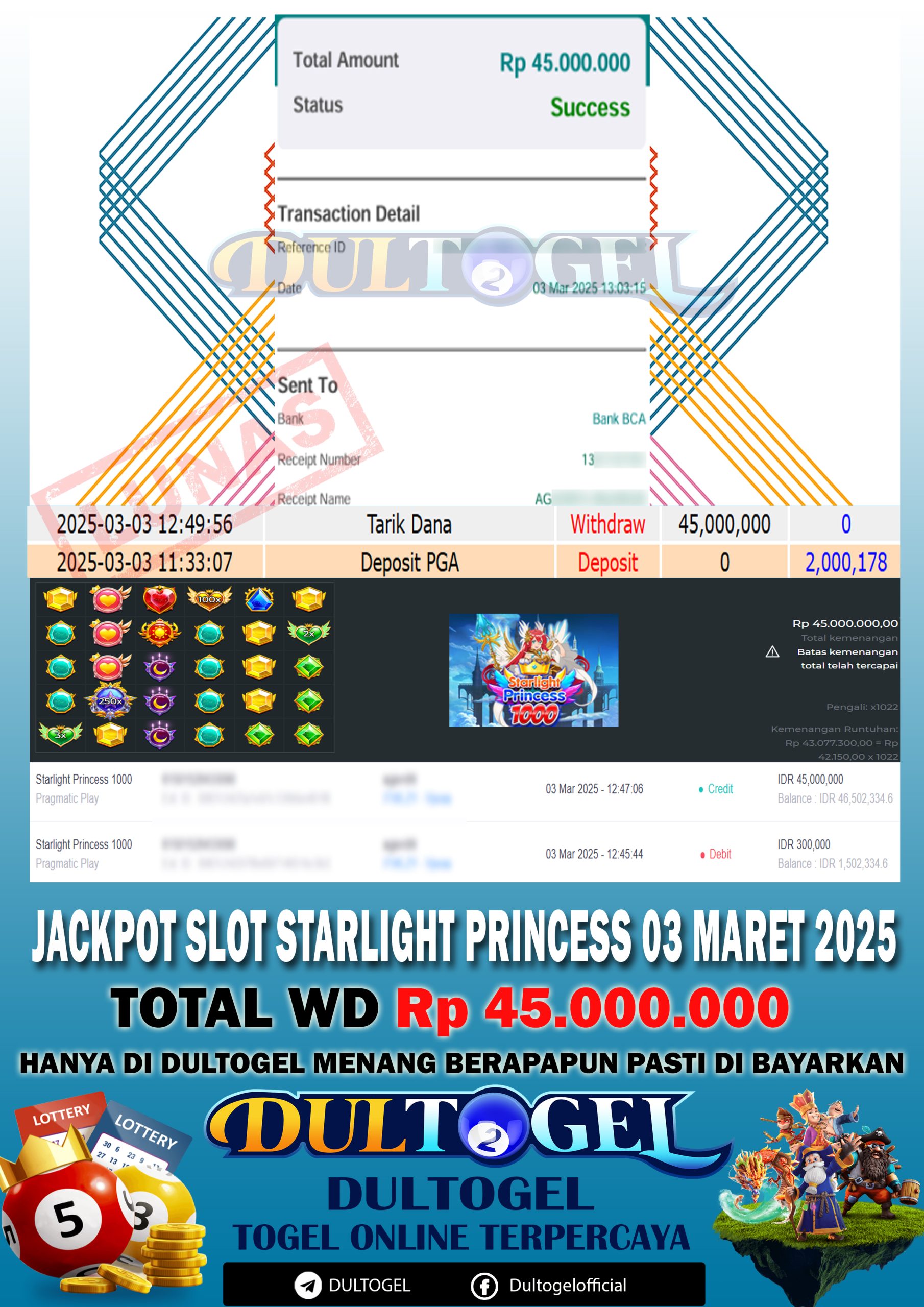 BUKTI JP DULTOGEL 03 MARET 2025