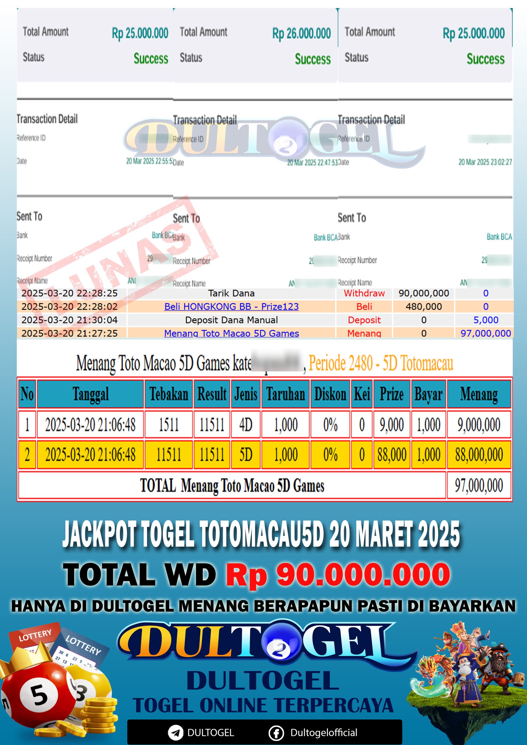 BUKTI JP DULTOGEL 20 MARET 2025