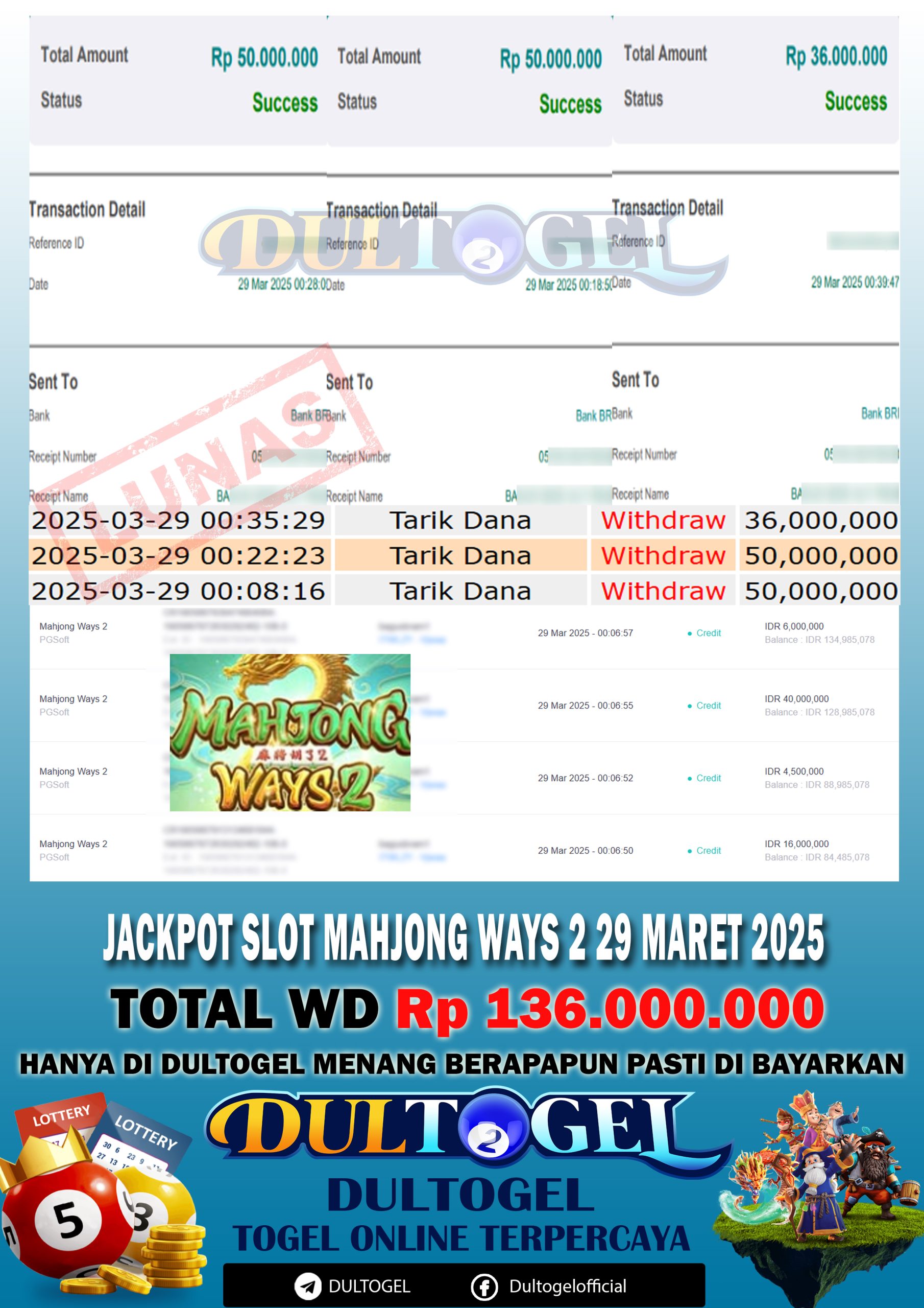 BUKTI JP DULTOGEL 29 MARET 2025