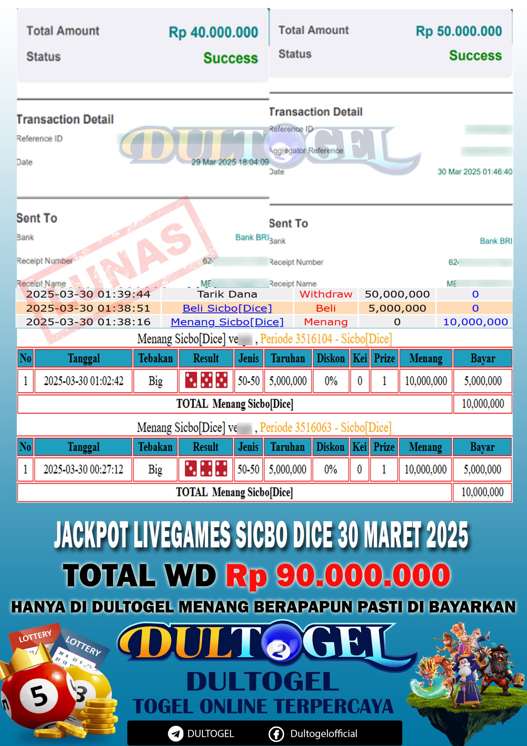 BUKTI JP DULTOGEL 30 MARET 2025