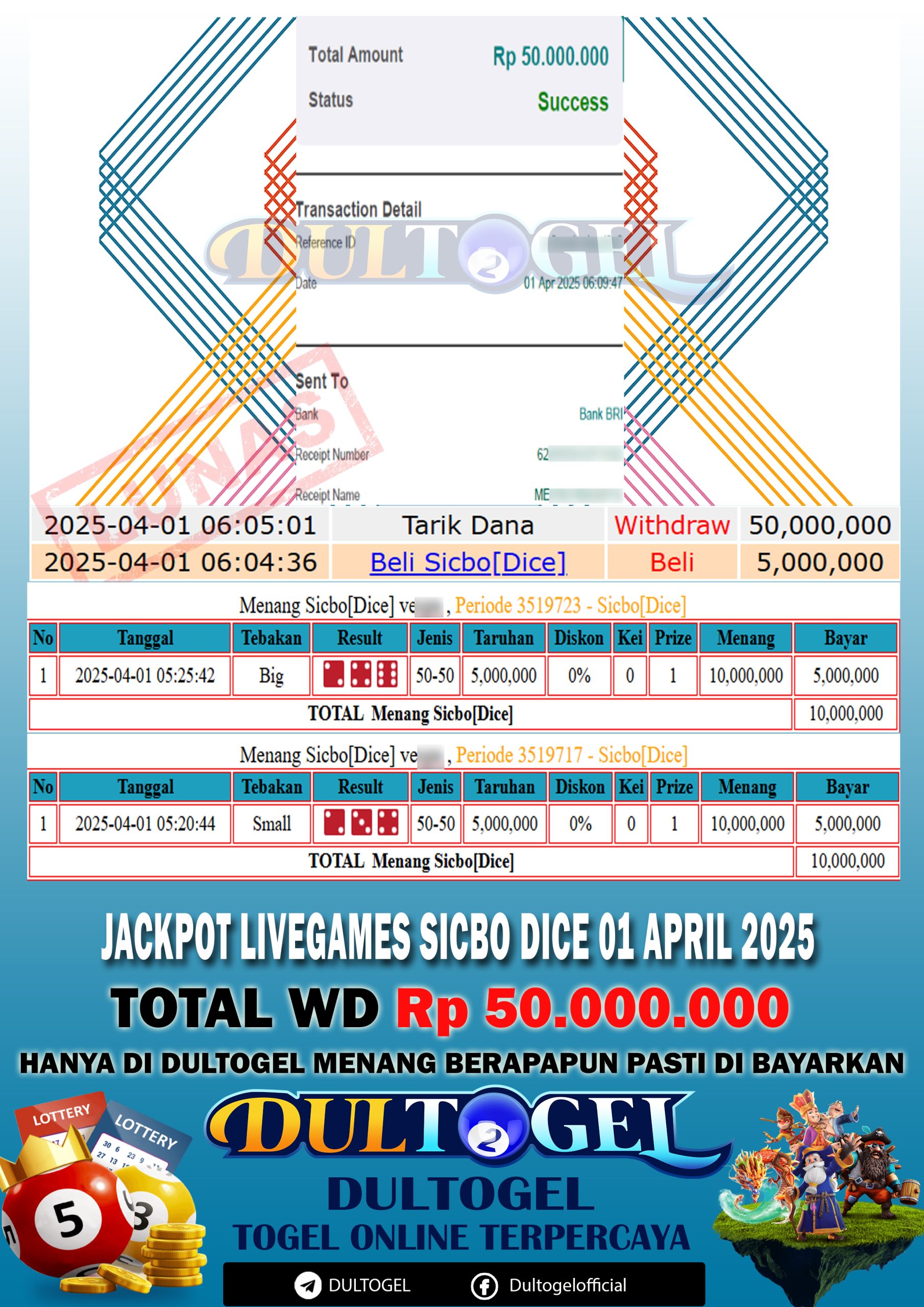 BUKTI JP DULTOGEL 01 APRIL 2025