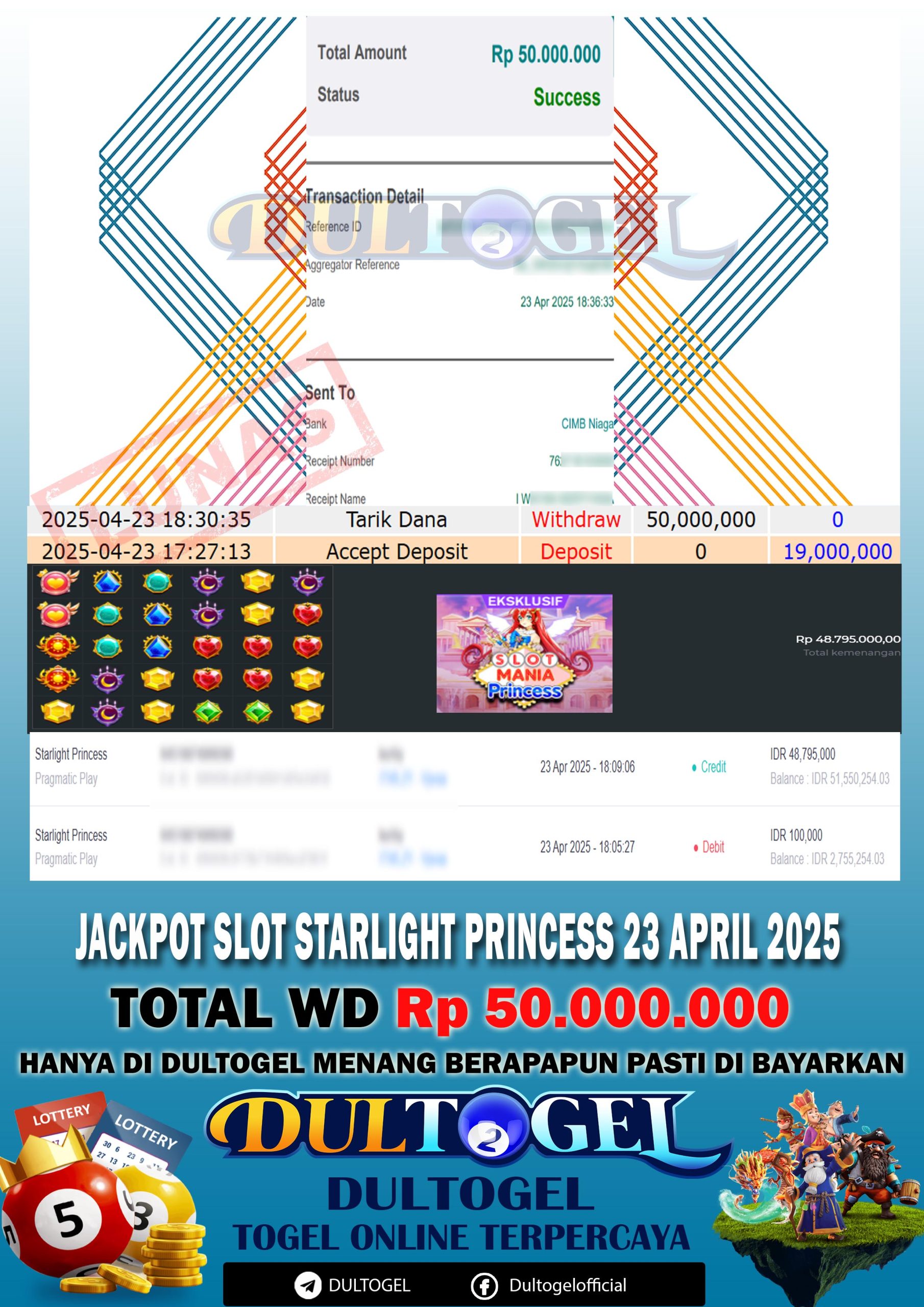 BUKTI JP DULTOGEL 23 APRIL 2025