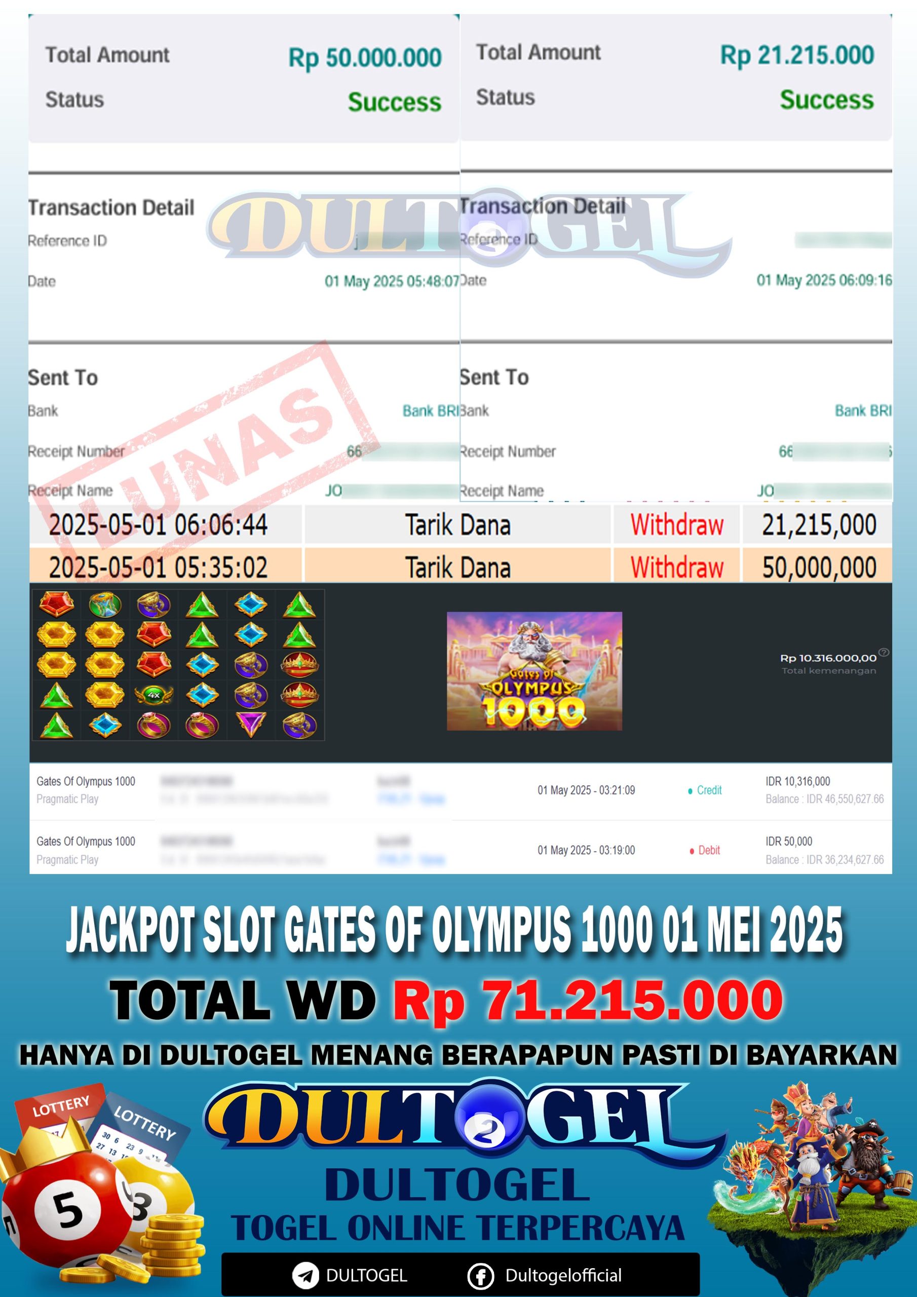 BUKTI JP DULTOGEL 01 MEI 2025