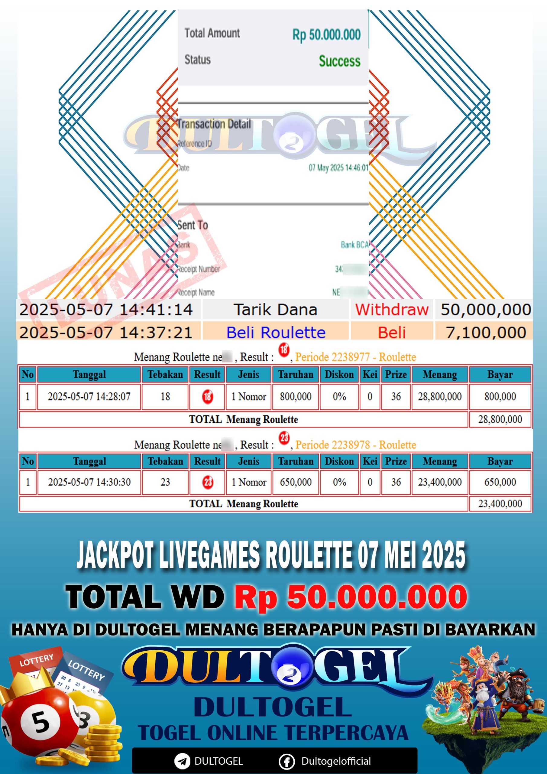BUKTI JP DULTOGEL 07 MEI 2025