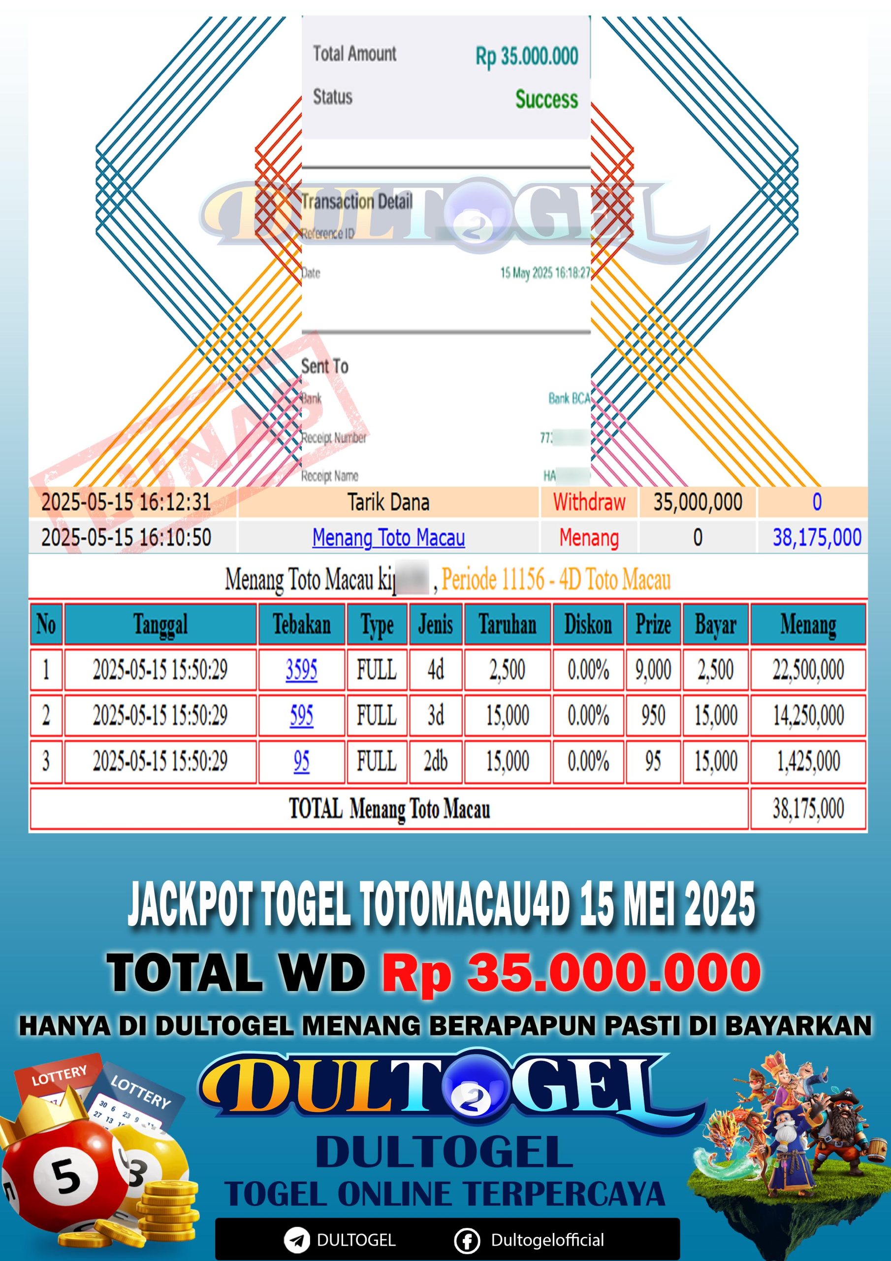 BUKTI JP DULTOGEL 15 MEI 2025