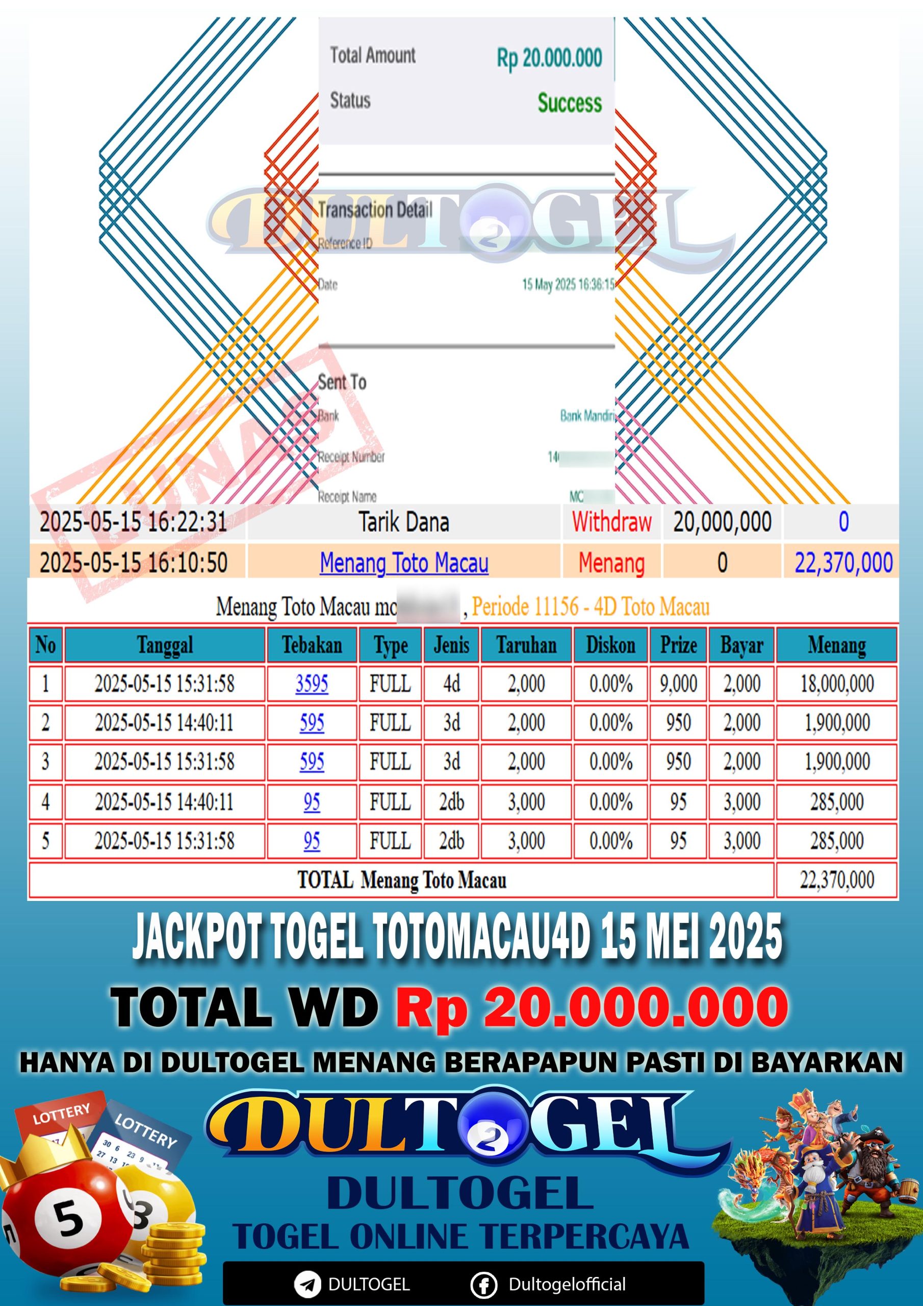 BUKTI JP DULTOGEL 15 MEI 2025