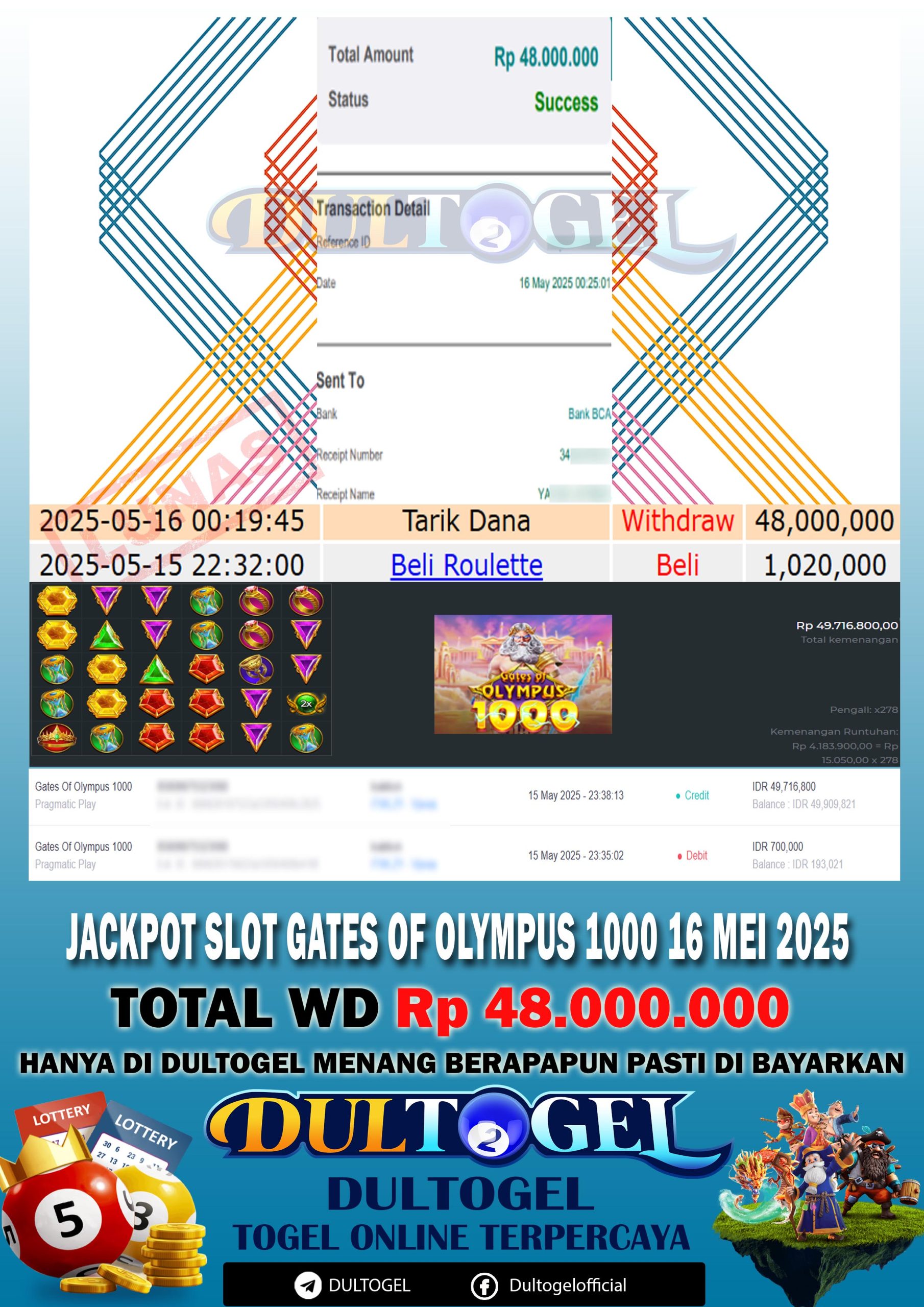 BUKTI JP DULTOGEL 16 MEI 2025