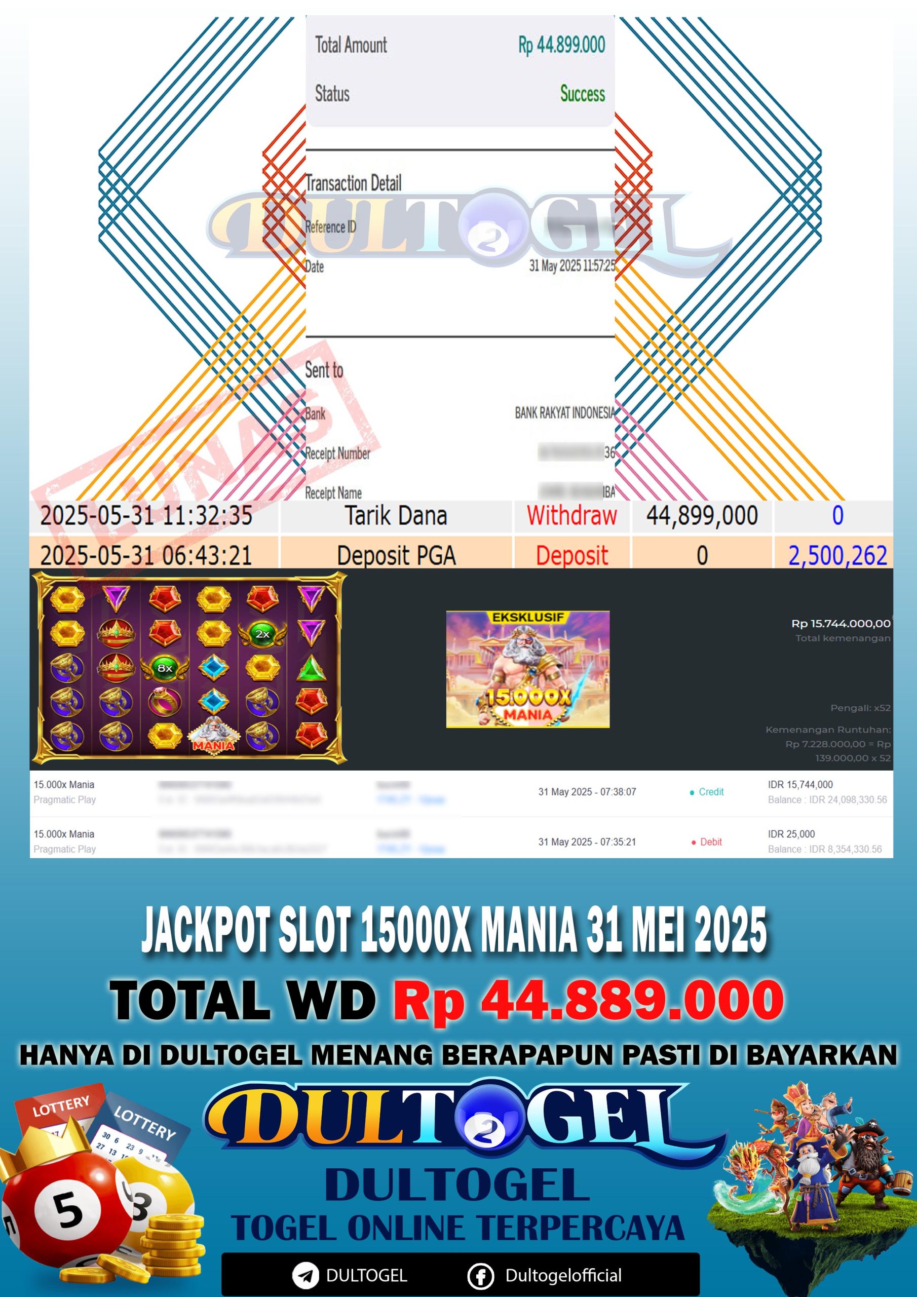 BUKTI JP DULTOGEL 31 MEI 2025