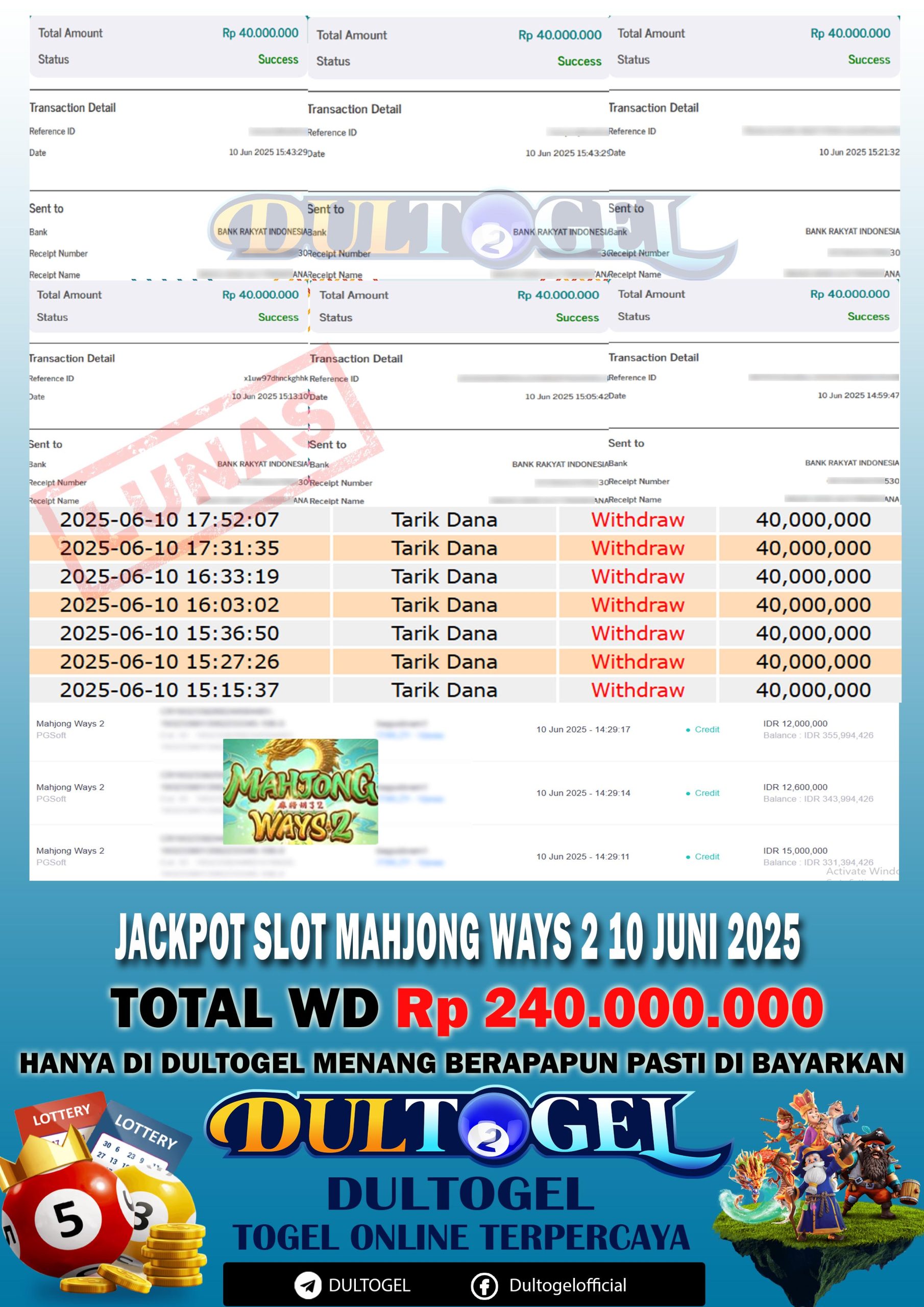 BUKTI JP DULTOGEL 10 JUNI 2025