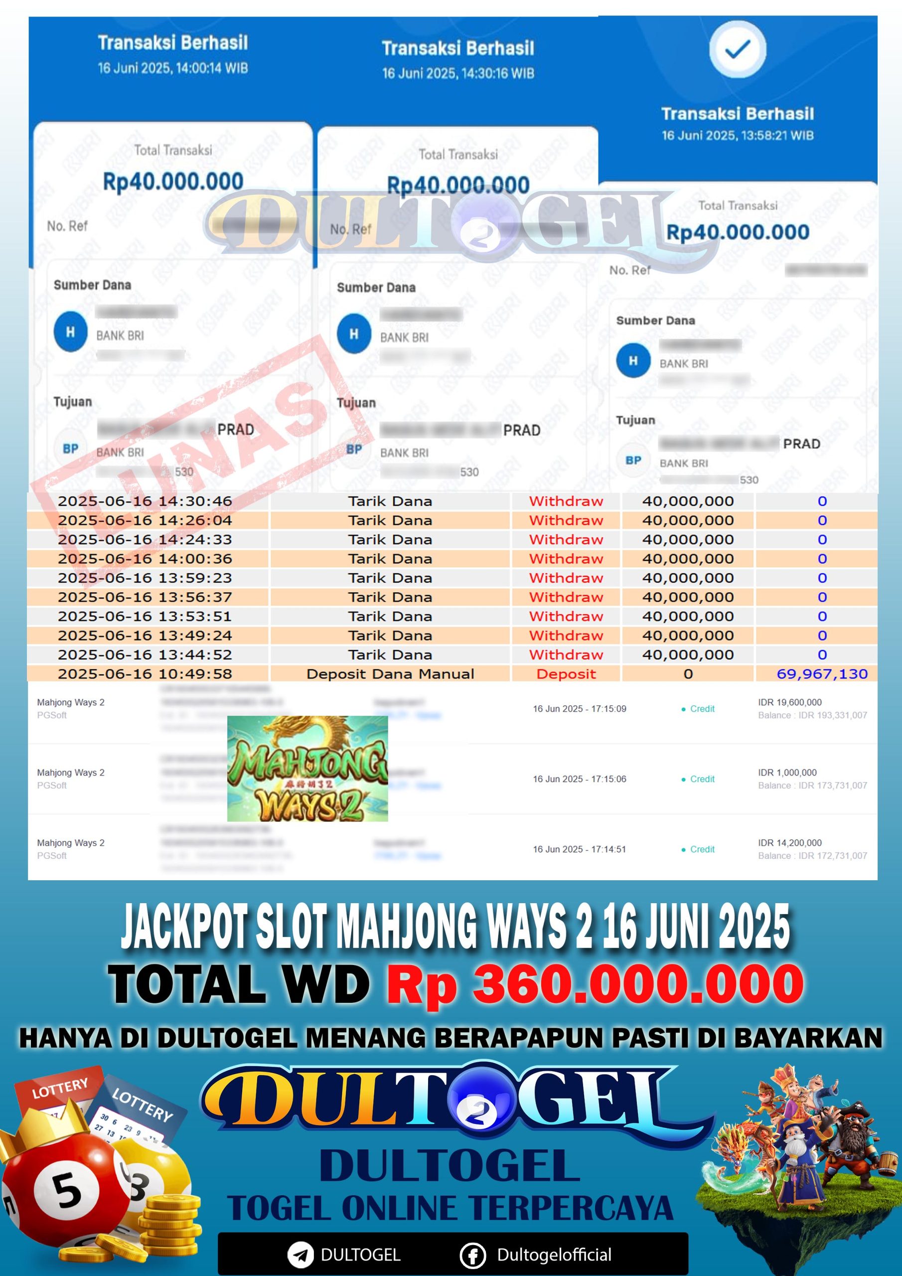 BUKTI JP DULTOGEL 16 JUNI 2025