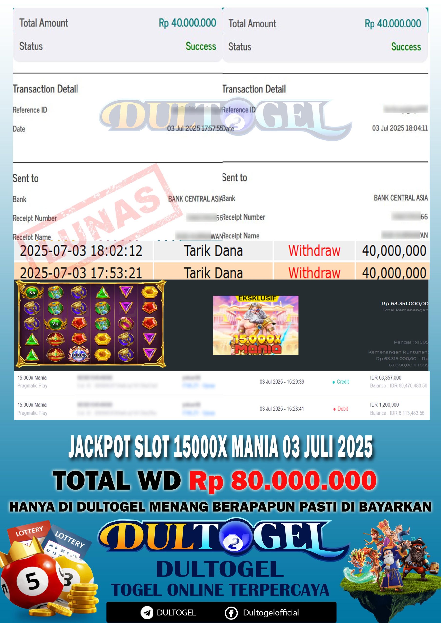 BUKTI JP DULTOGEL 03 JULI 2025