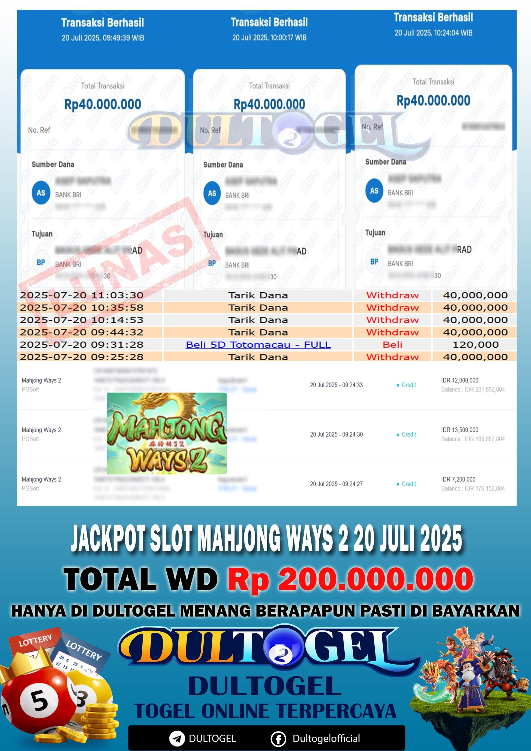 BUKTI JP DULTOGEL 20 JULI 2025