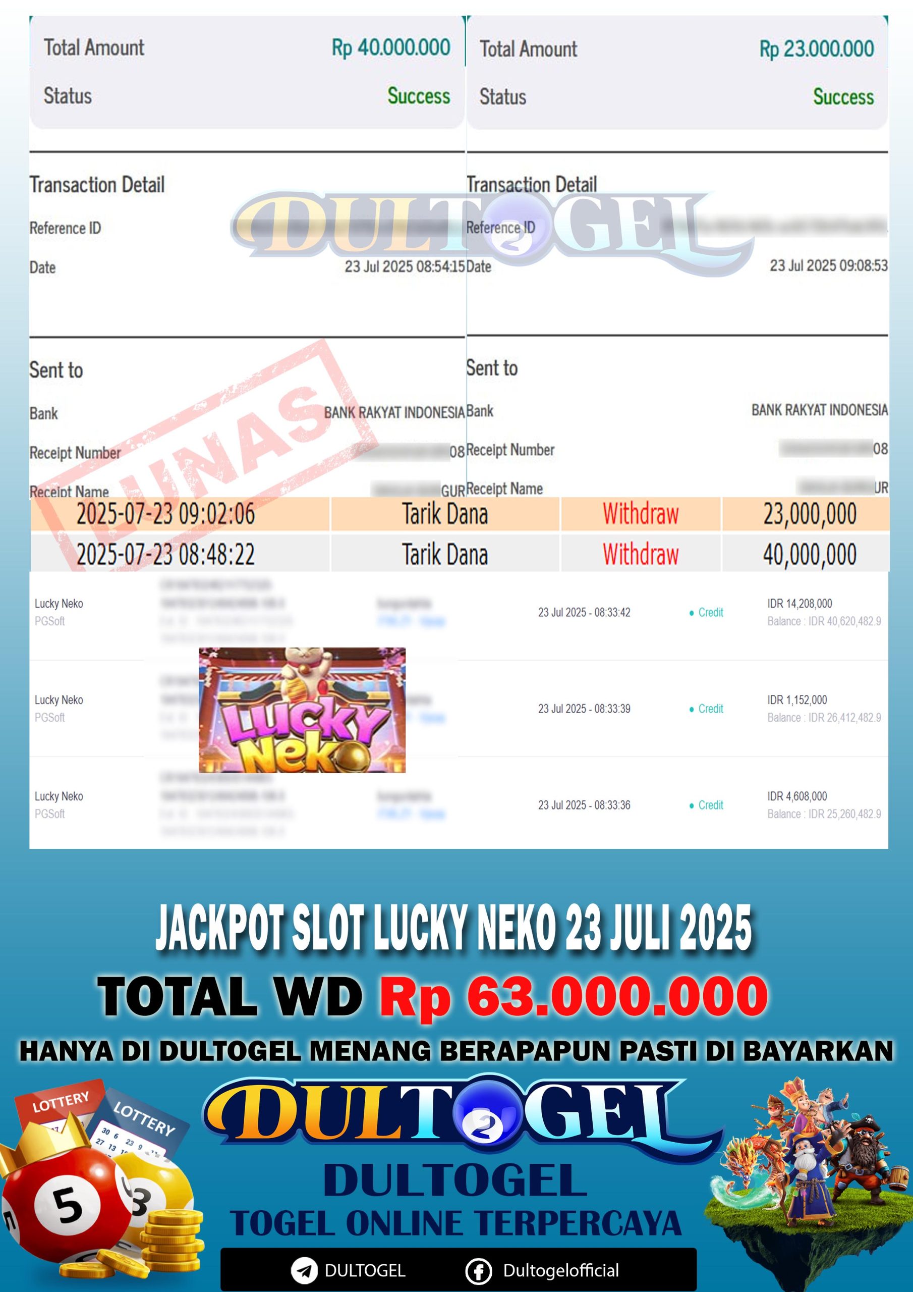 BUKTI JP DULTOGEL 23 JULI 2025