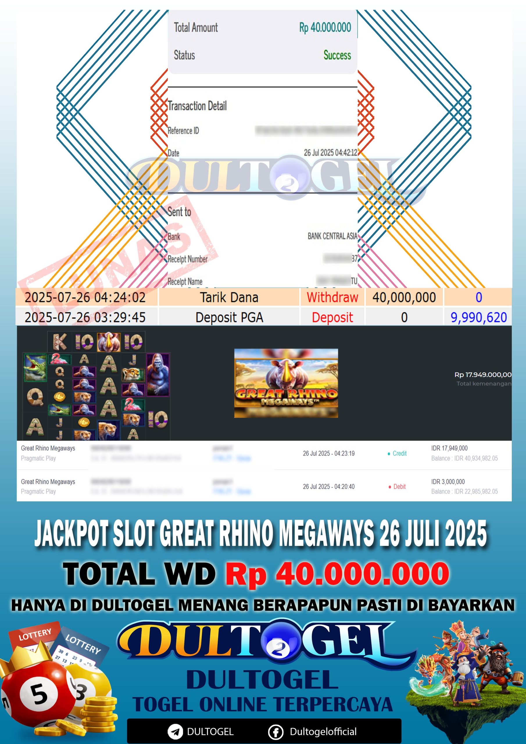 BUKTI JP DULTOGEL 26 JULI 2025