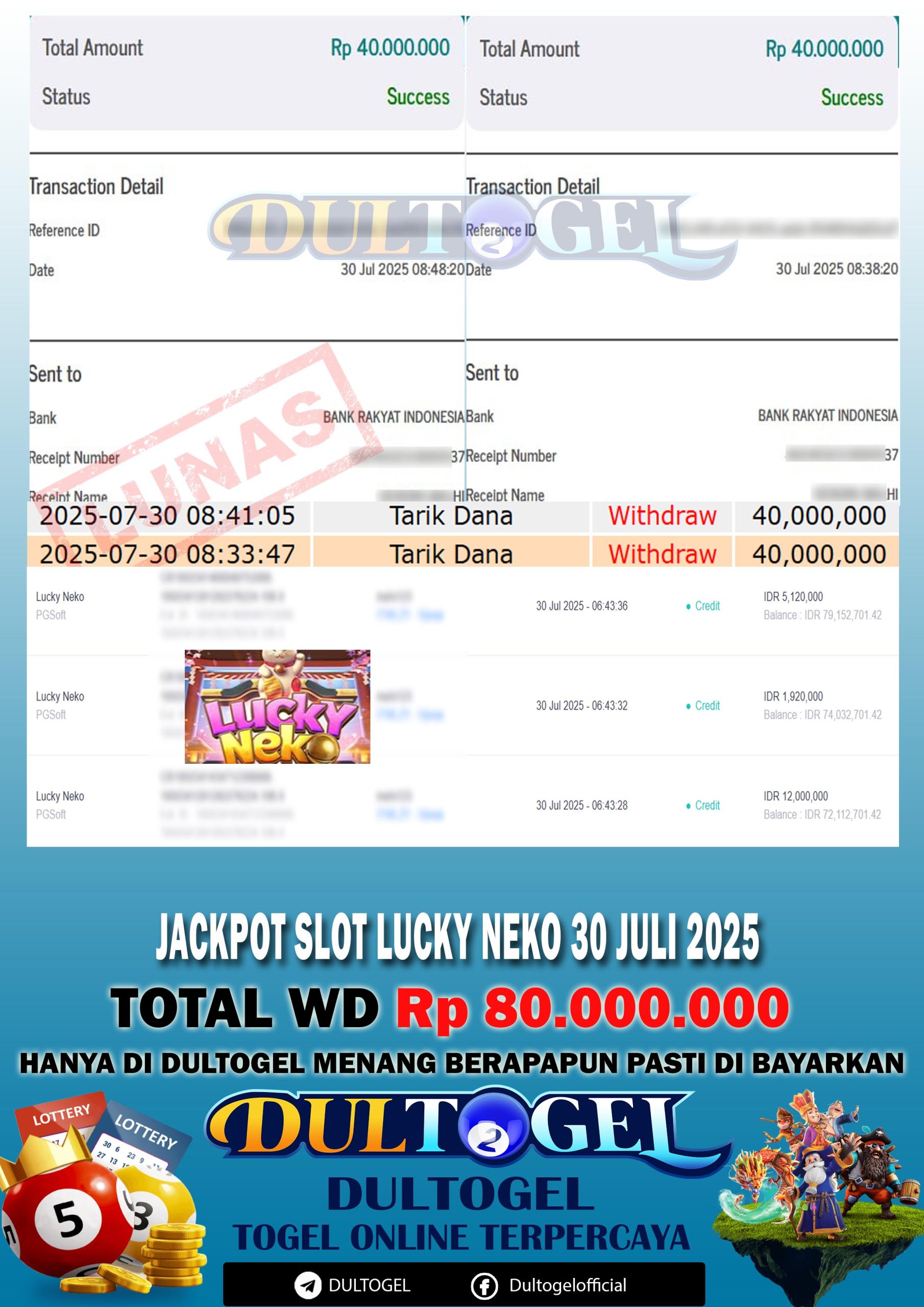 BUKTI JP DULTOGEL 30 JULI 2025
