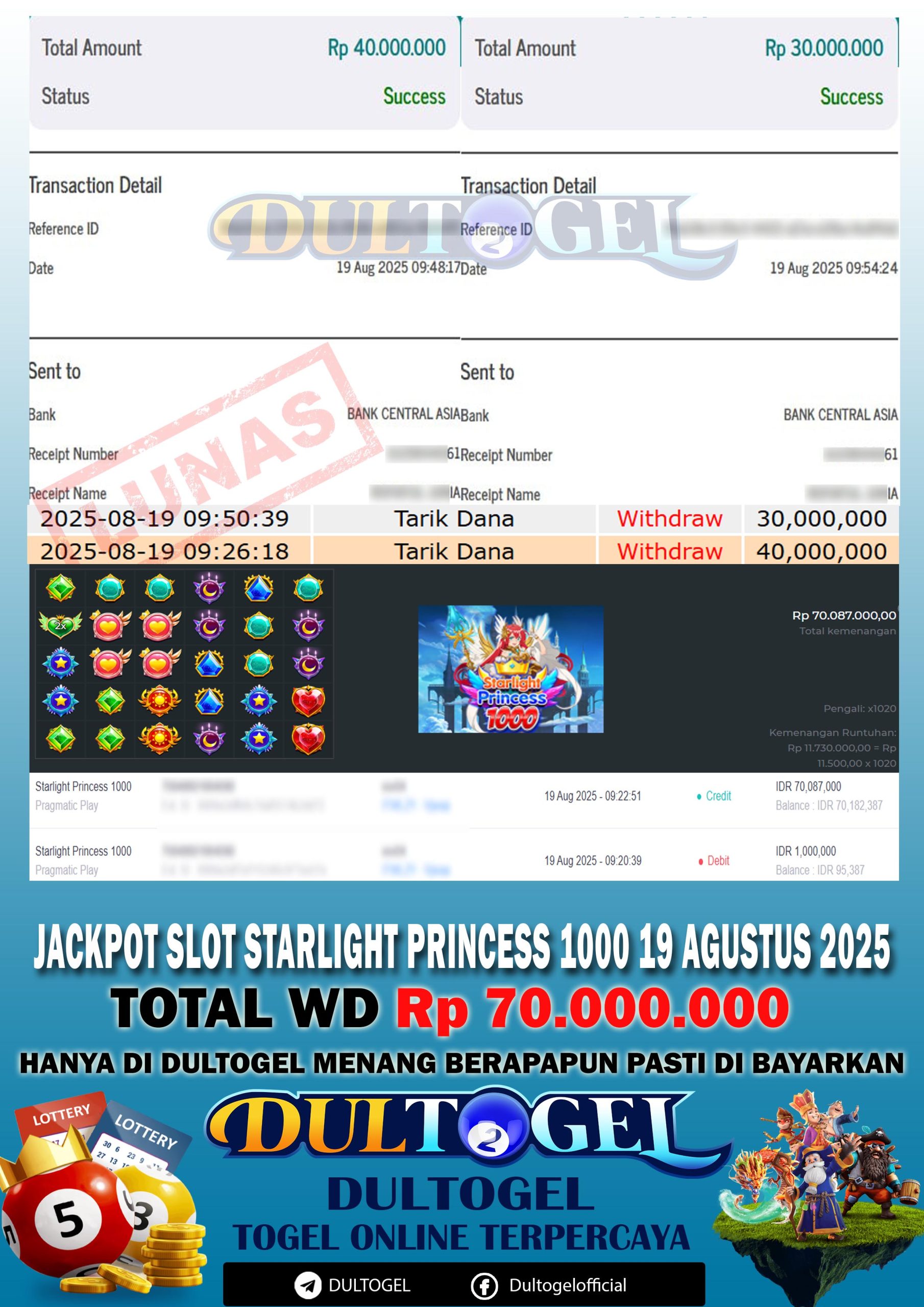 BUKTI JP DULTOGEL 19 AGUSTUS 2025