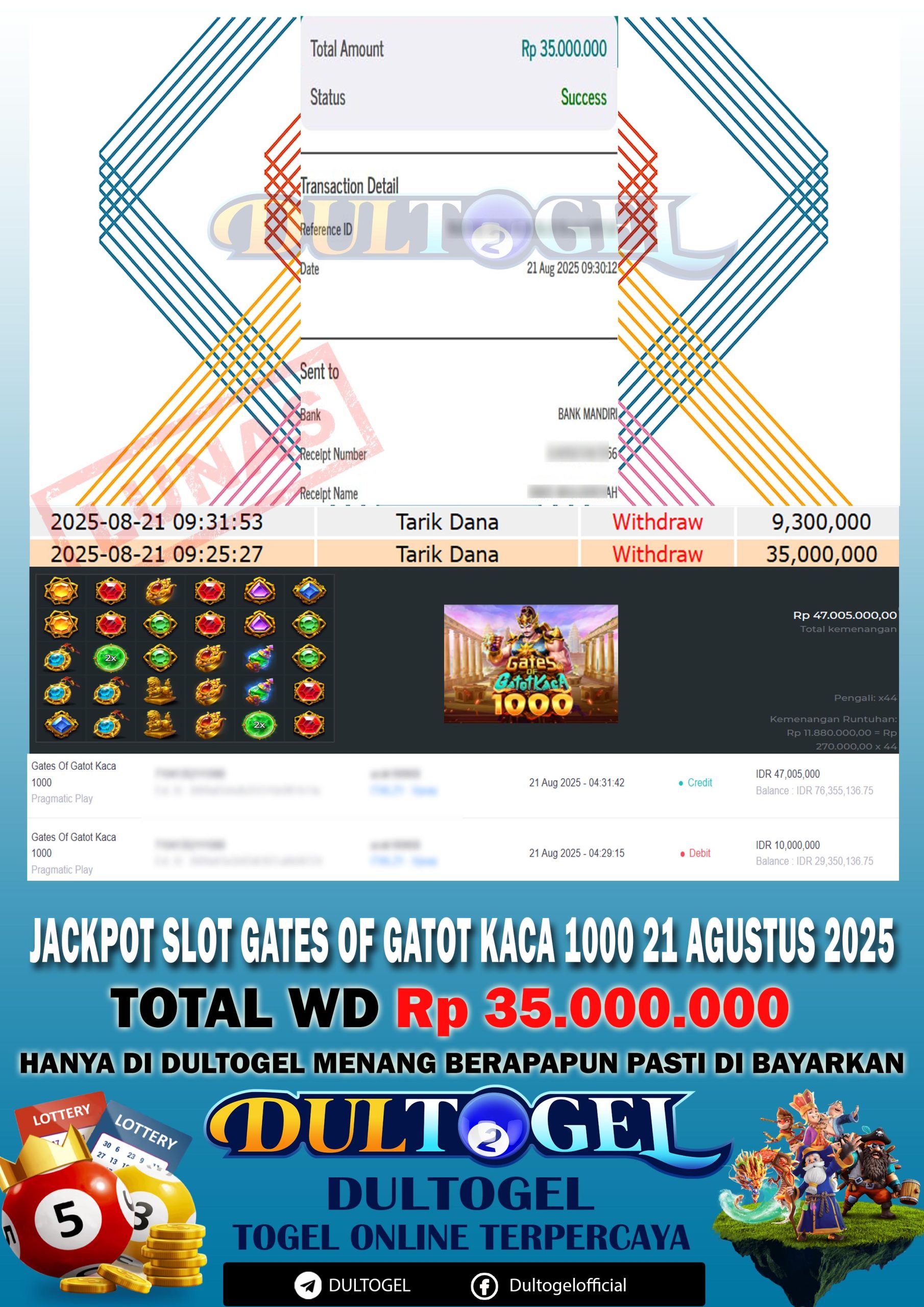 BUKTI JP DULTOGEL 21 AGUSTUS 2025