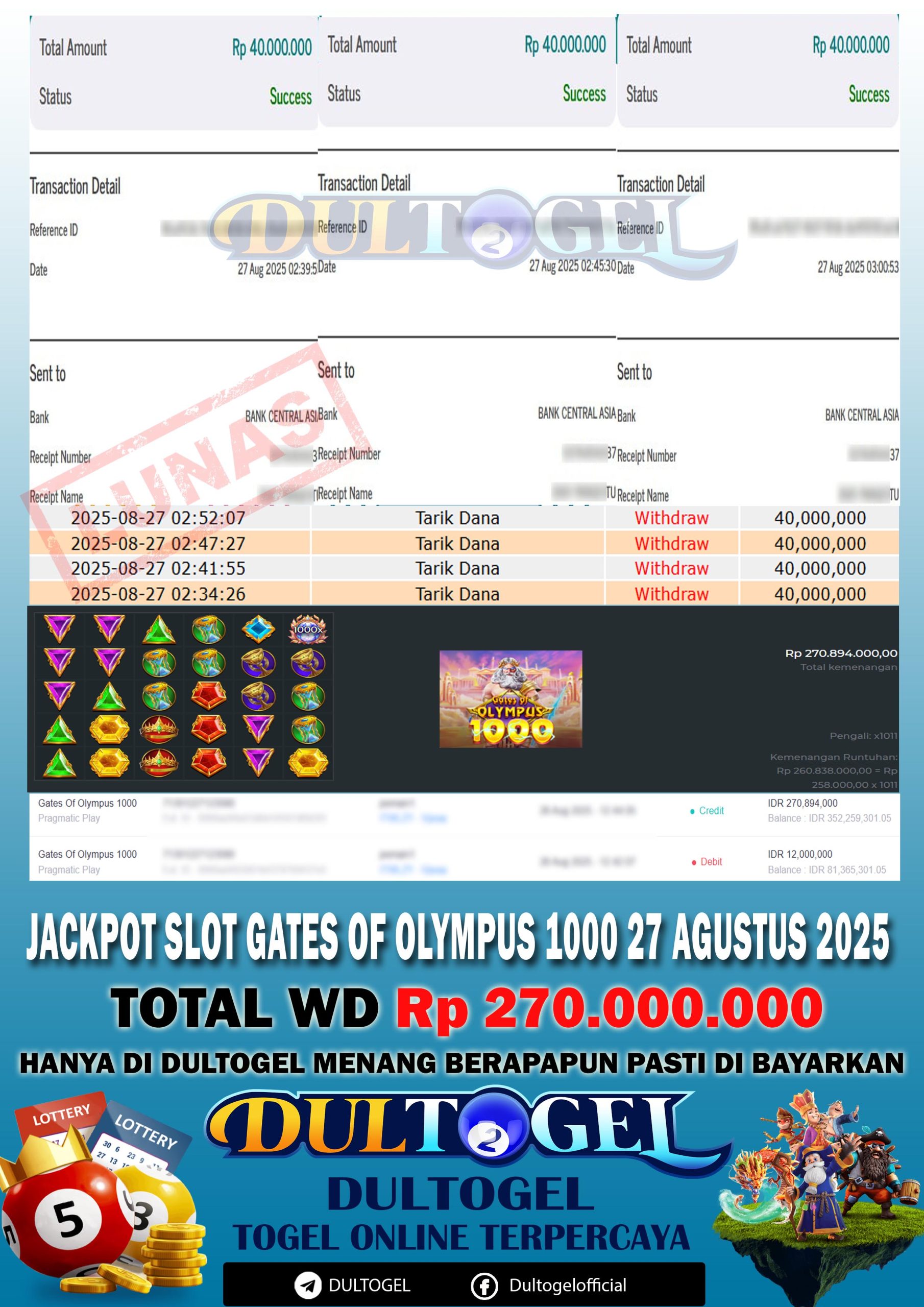 BUKTI JP DULTOGEL 27 AGUSTUS 2025