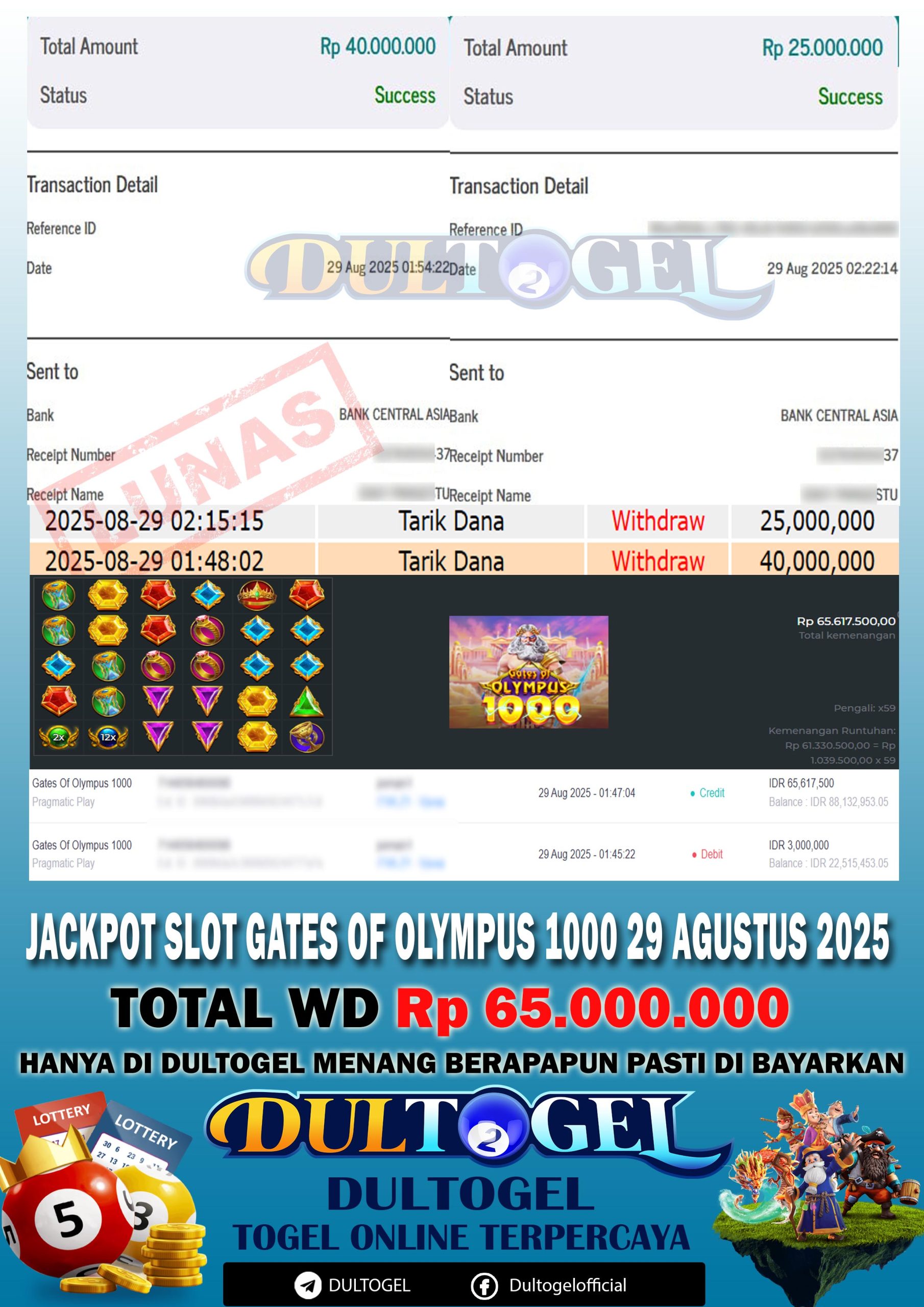 BUKTI JP DULTOGEL 29 AGUSTUS 2025