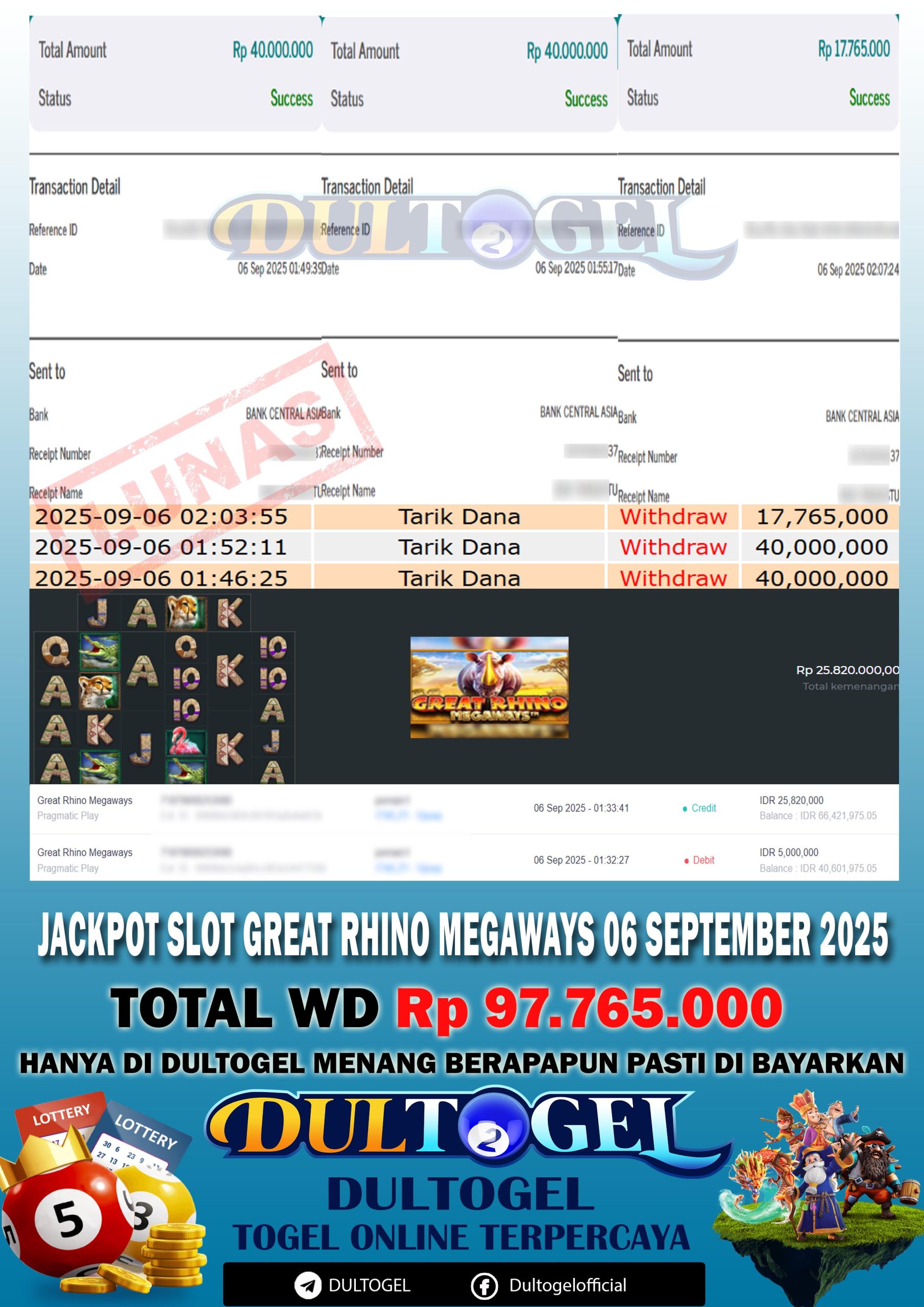 BUKTI JP DULTOGEL 06 SEPTEMBER 2025