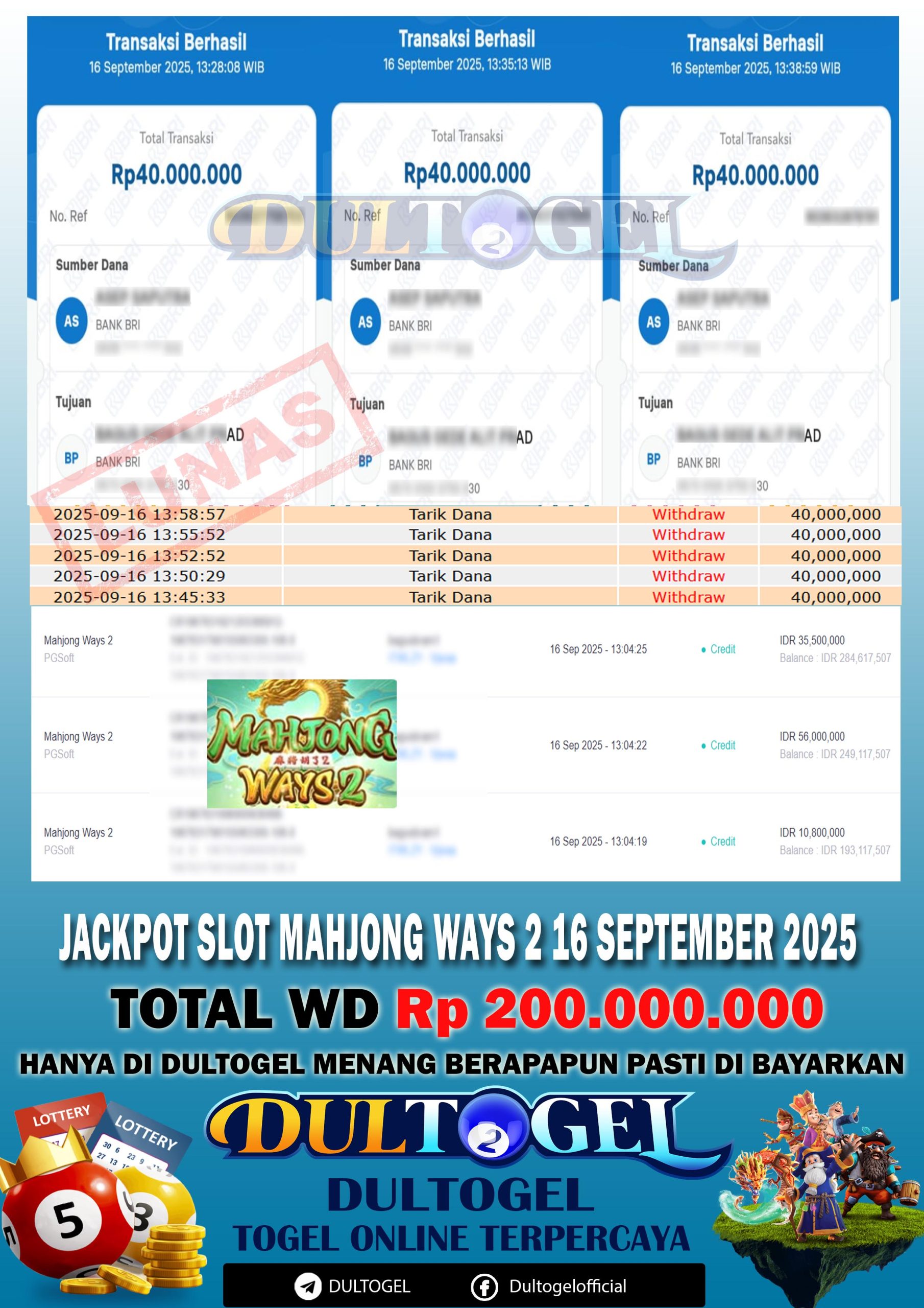BUKTI JP DULTOGEL 16 SEPTEMBER 2025