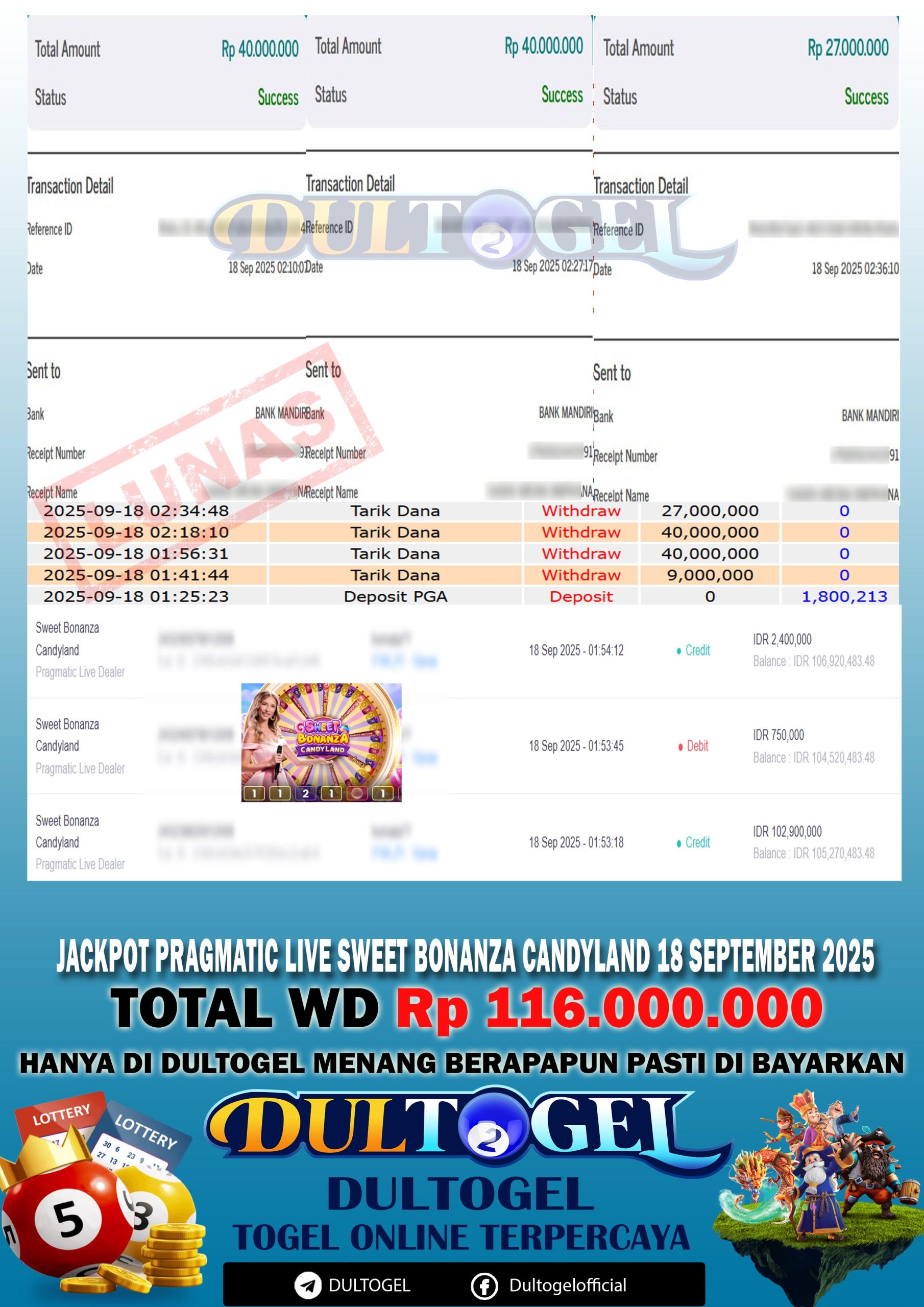 BUKTI JP DULTOGEL 18 SEPTEMBER 2025