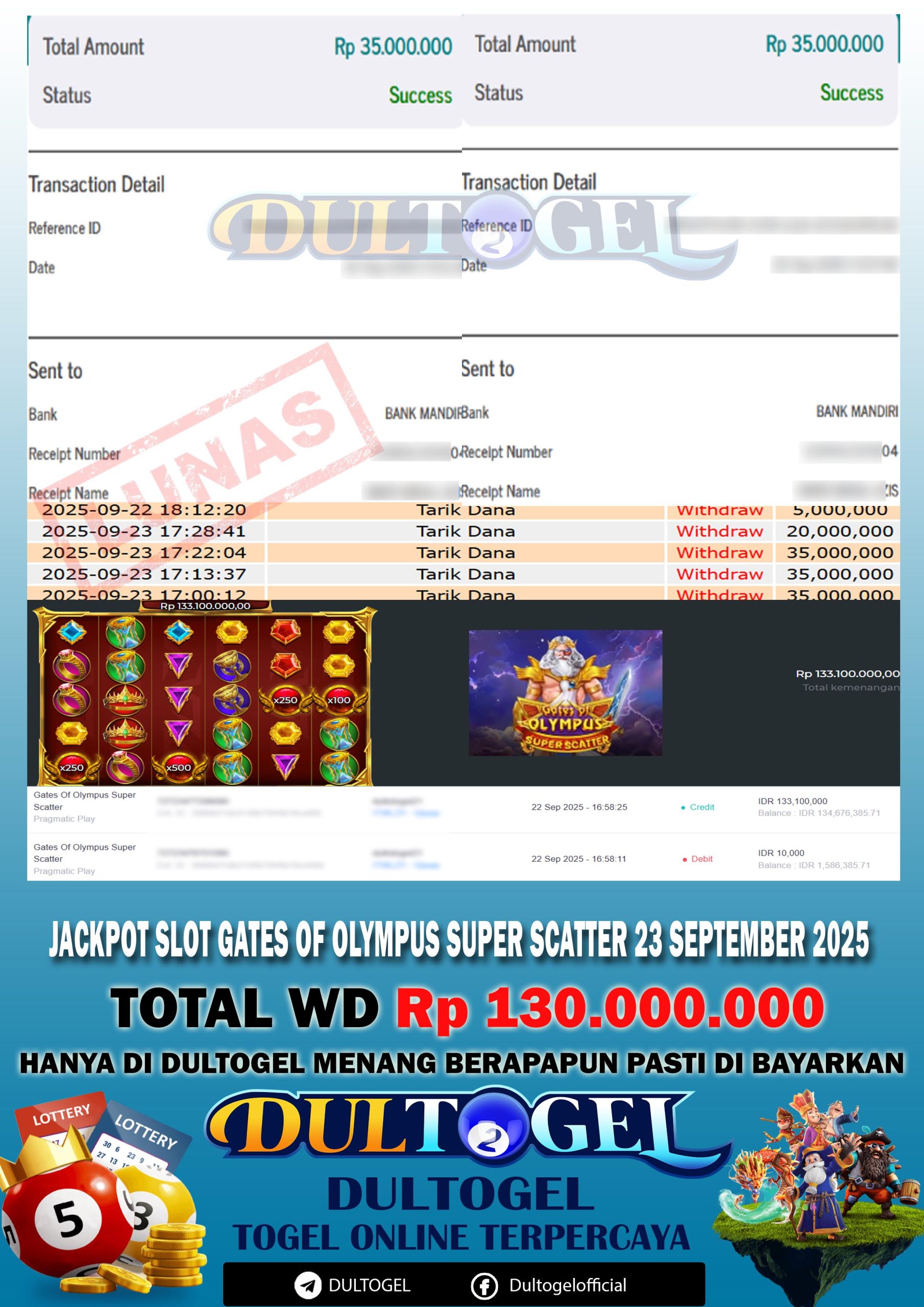 BUKTI JP DULTOGEL 23 SEPTEMBER 2025