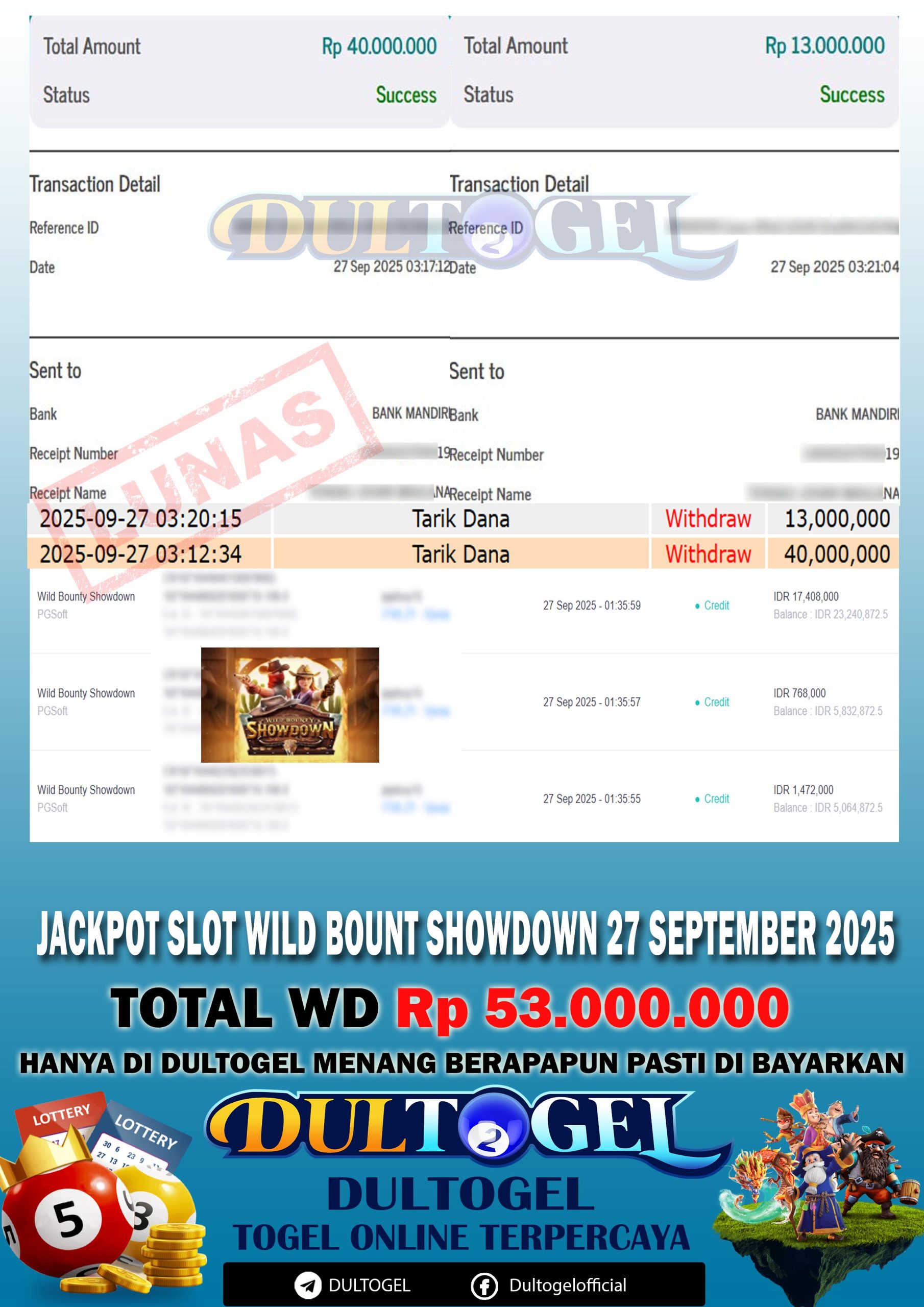 BUKTI JP DULTOGEL 27 SEPTEMBER 2025