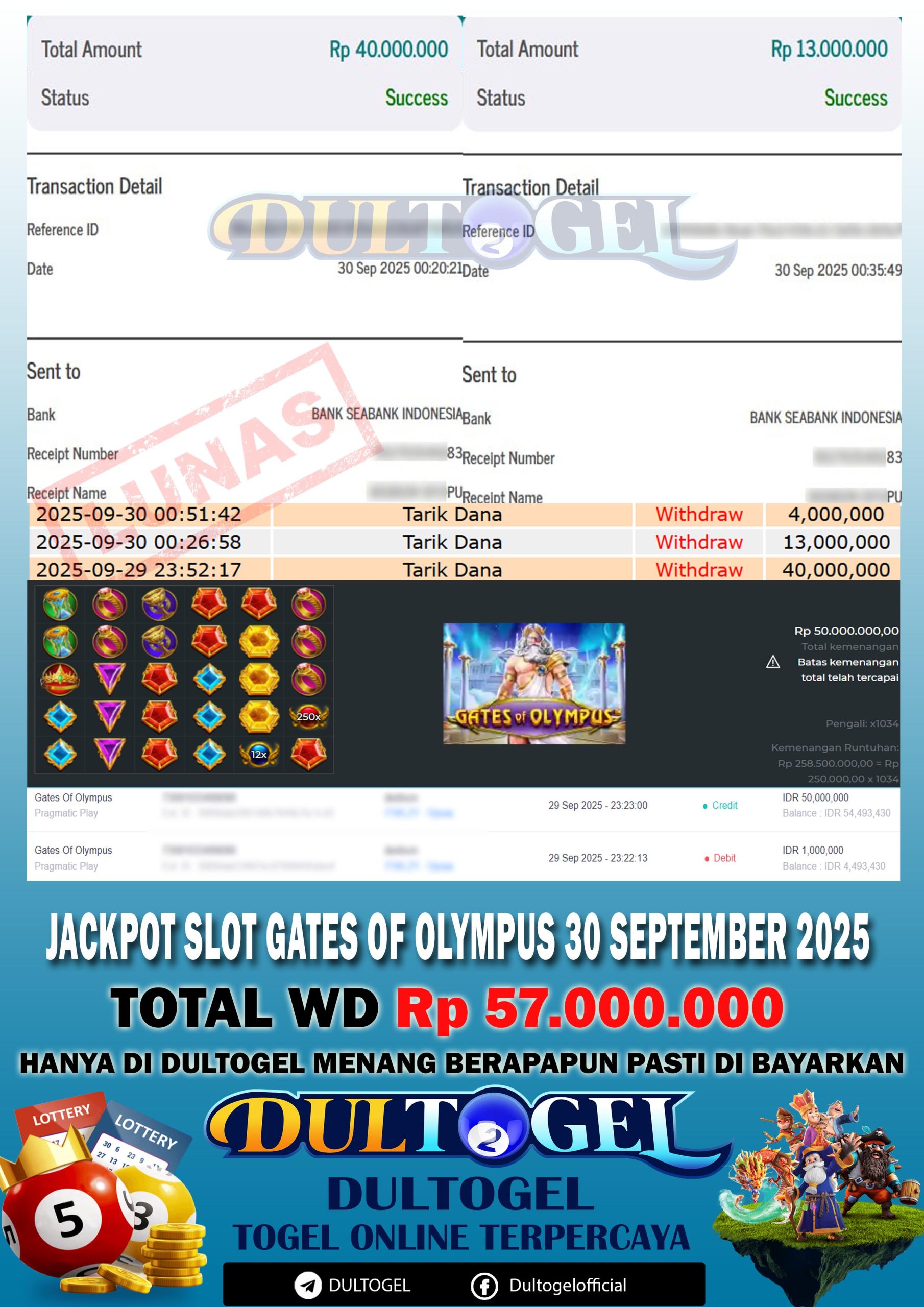 BUKTI JP DULTOGEL 30 SEPTEMBER 2025
